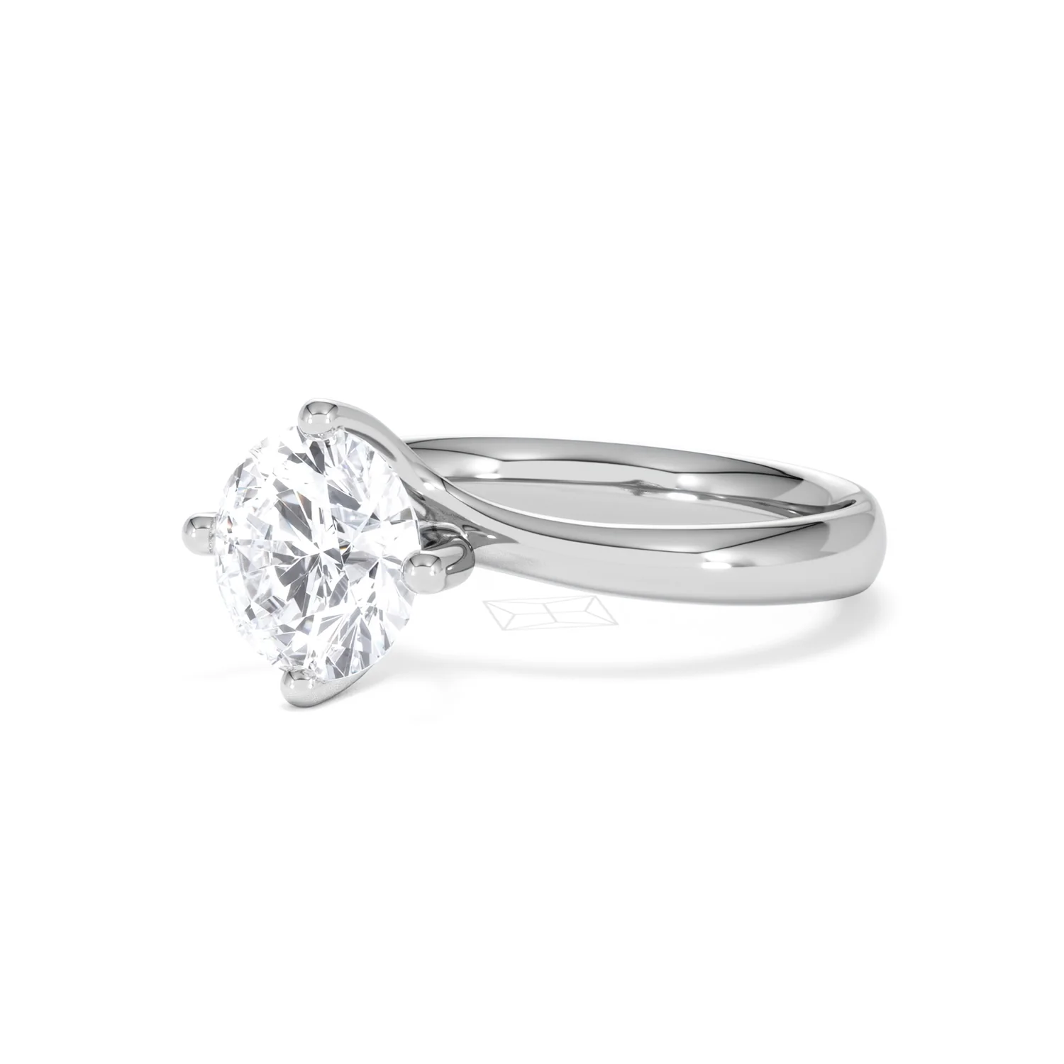 2 Carat Diamond Engagement Ring Lily Lab F/VS1 18K White Gold - Image 80