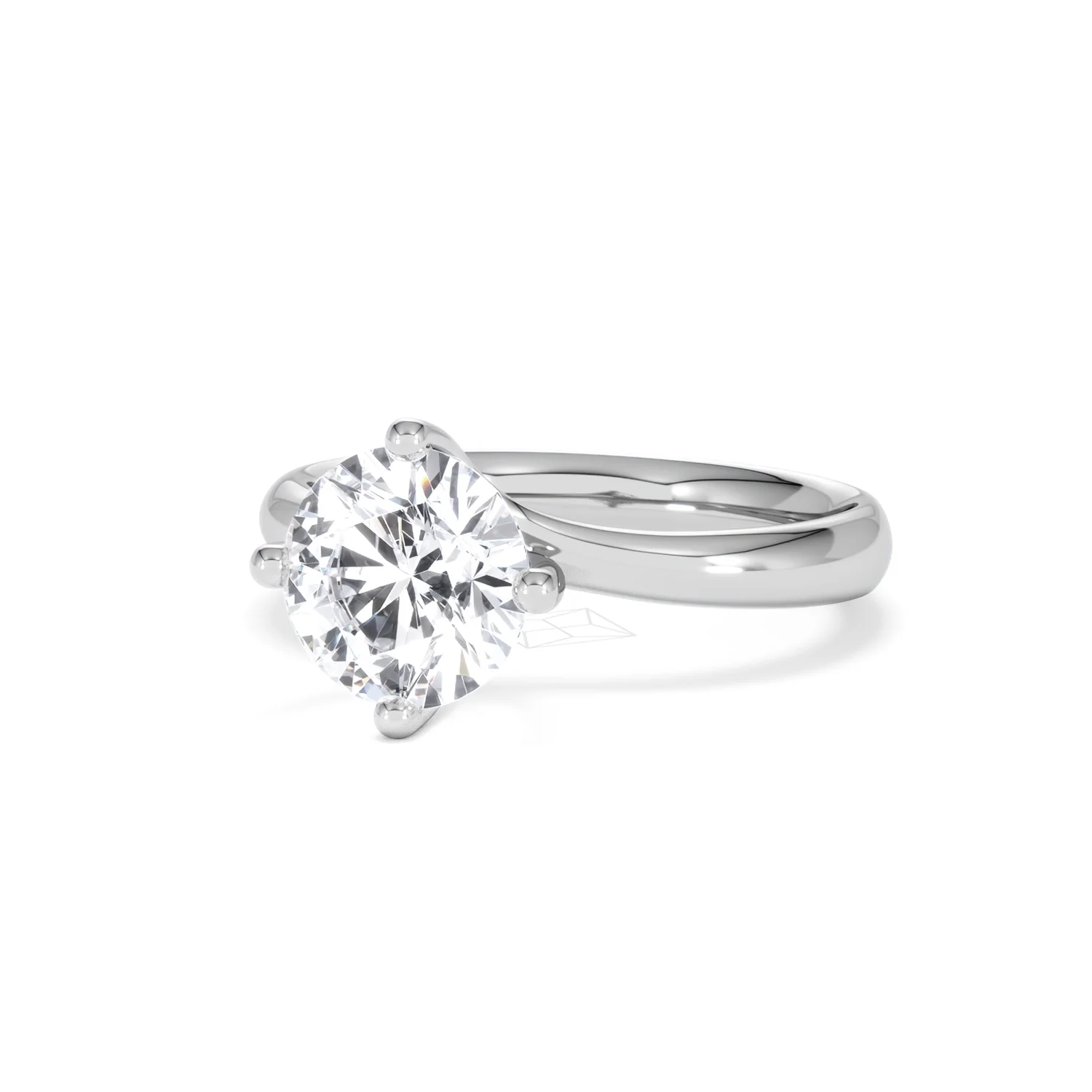 2 Carat Diamond Engagement Ring Lily Lab F/VS1 18K White Gold - Image 83