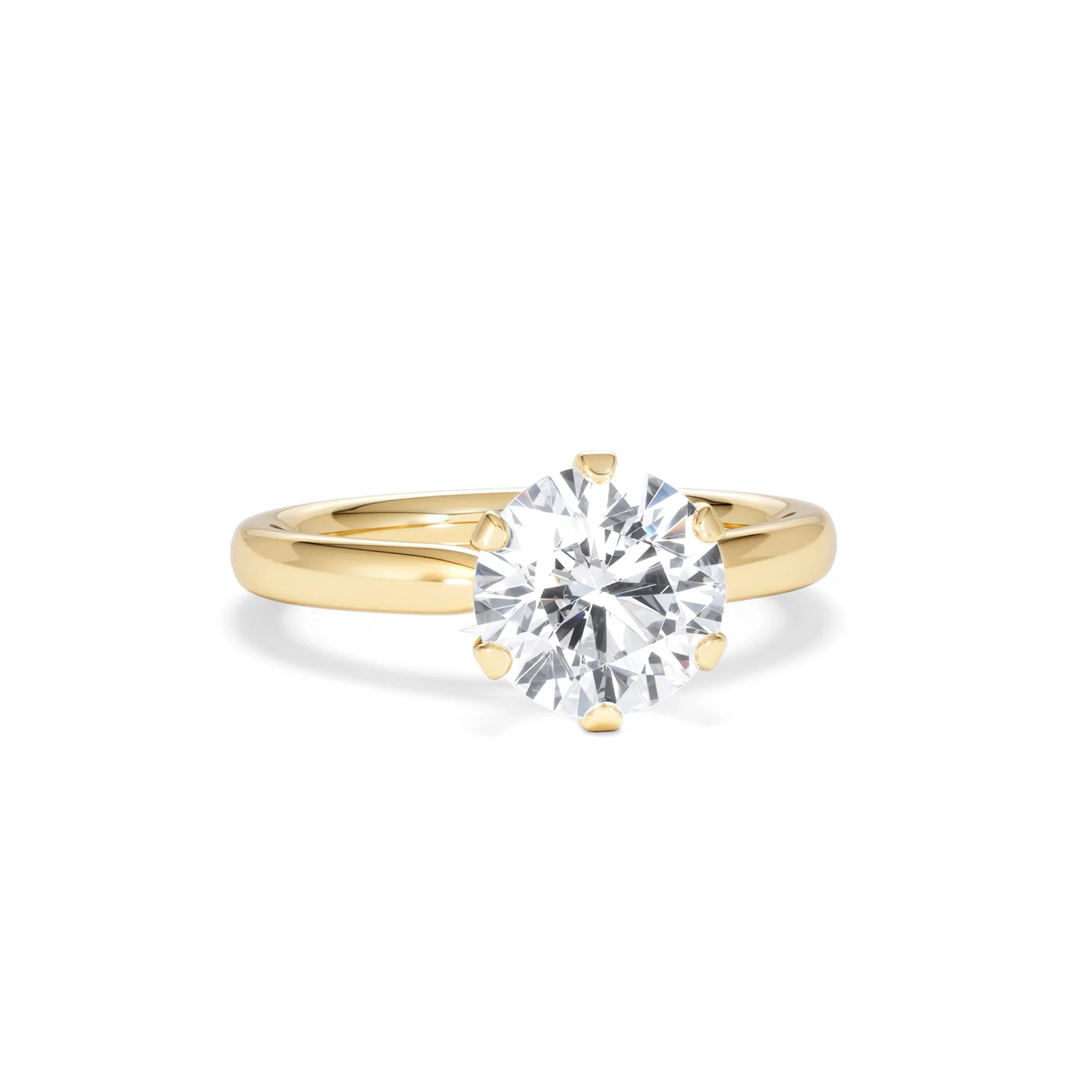 2 Carat Diamond Engagement Ring Low Set Chloe Lab F/VS1 18K Gold - Image 10