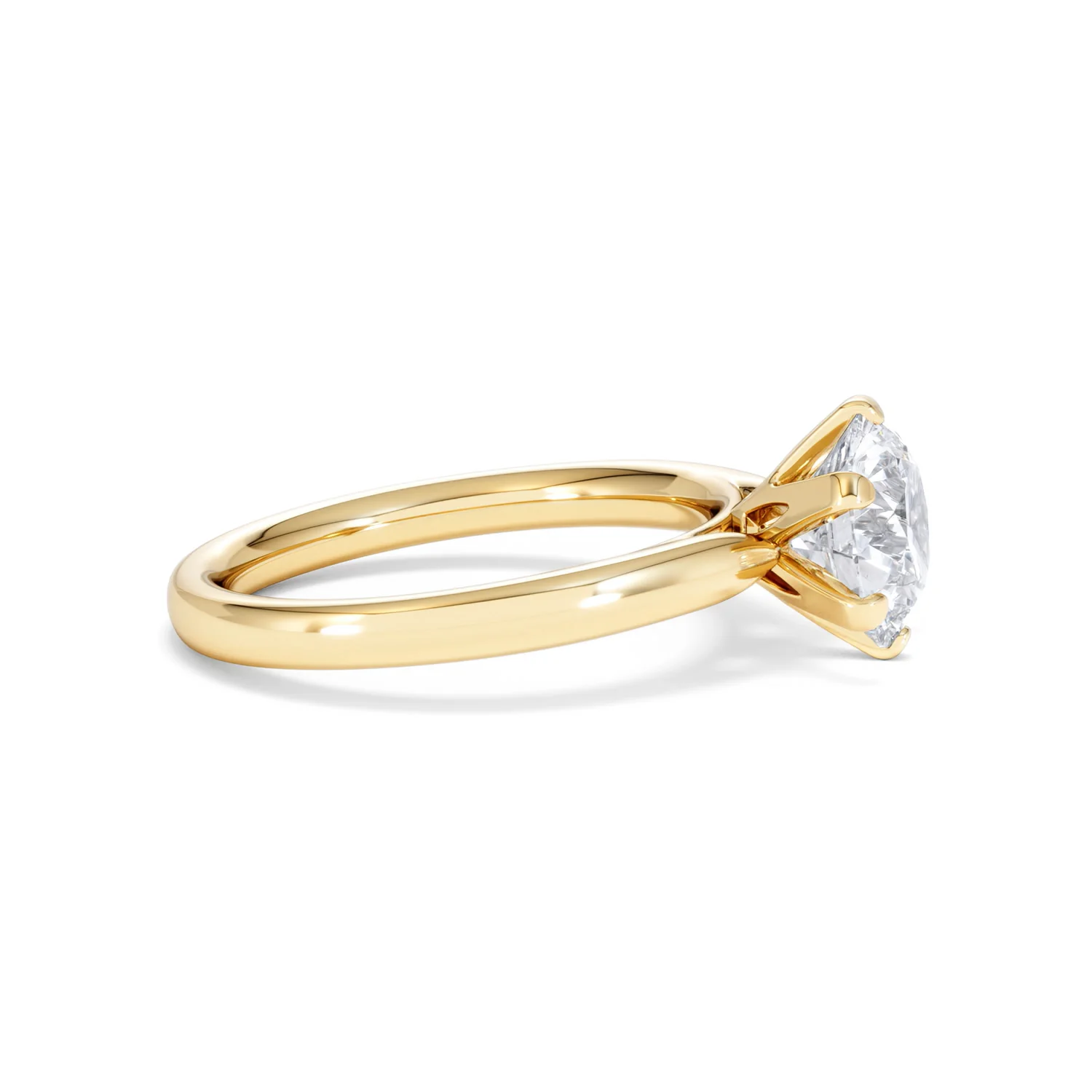 2 Carat Diamond Engagement Ring Low Set Chloe Lab F/VS1 18K Gold - Image 25