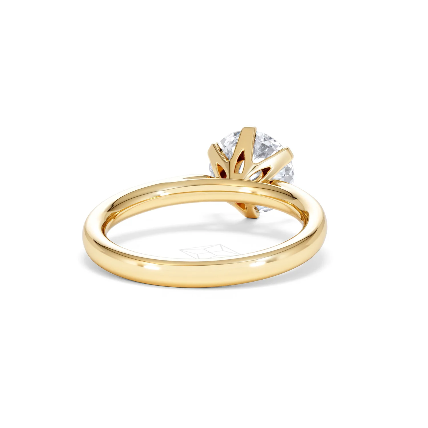 2 Carat Diamond Engagement Ring Low Set Chloe Lab F/VS1 18K Gold - Image 44