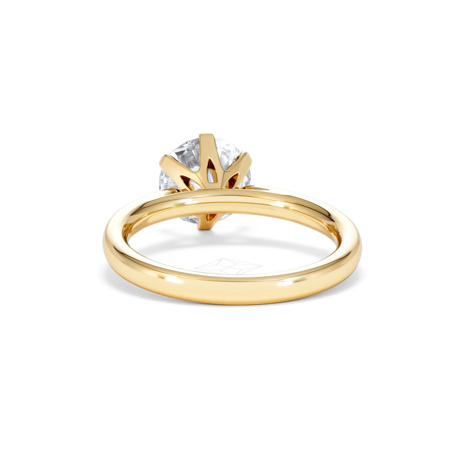 2 Carat Diamond Engagement Ring Low Set Chloe Lab F/VS1 18K Gold - Image 50