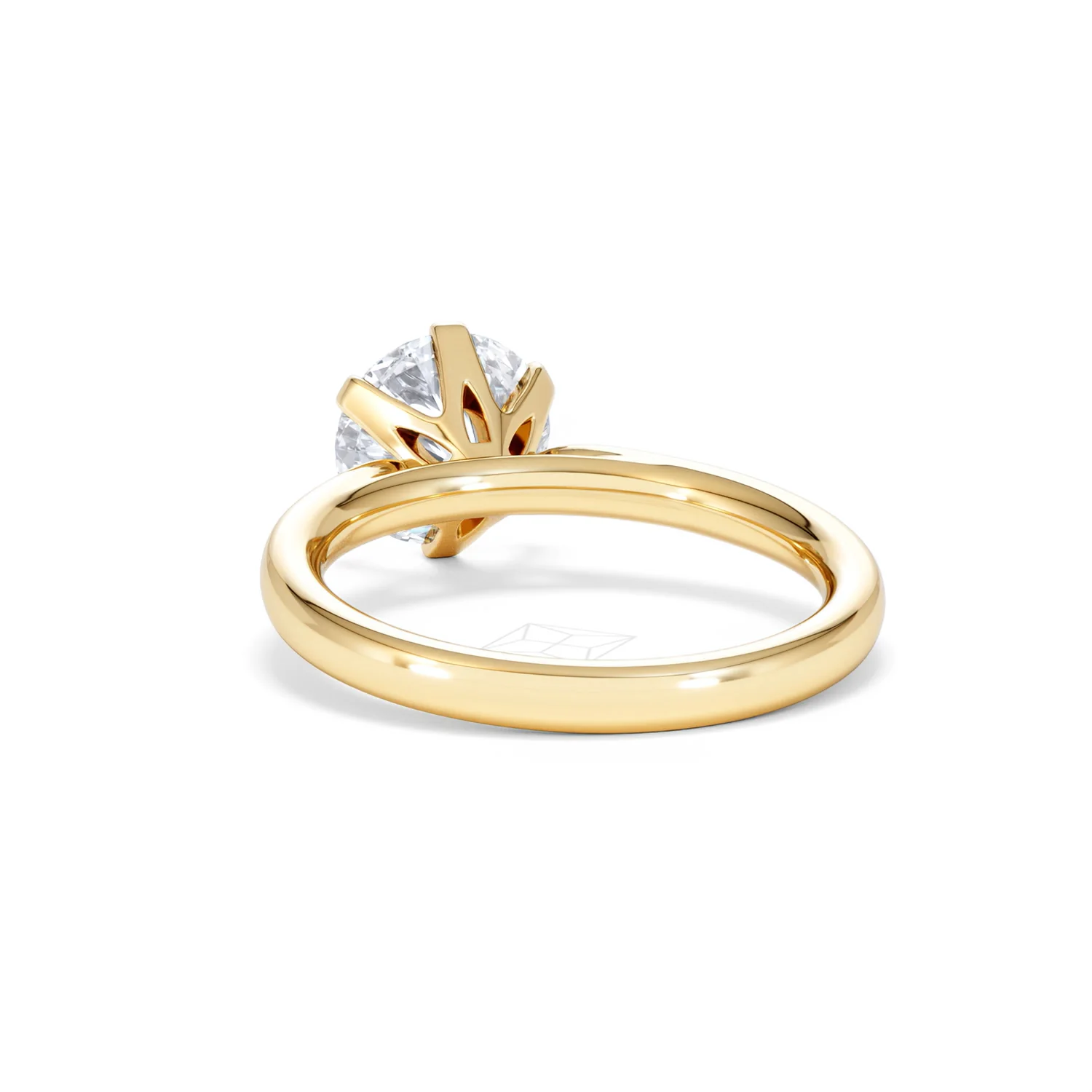 2 Carat Diamond Engagement Ring Low Set Chloe Lab F/VS1 18K Gold - Image 52