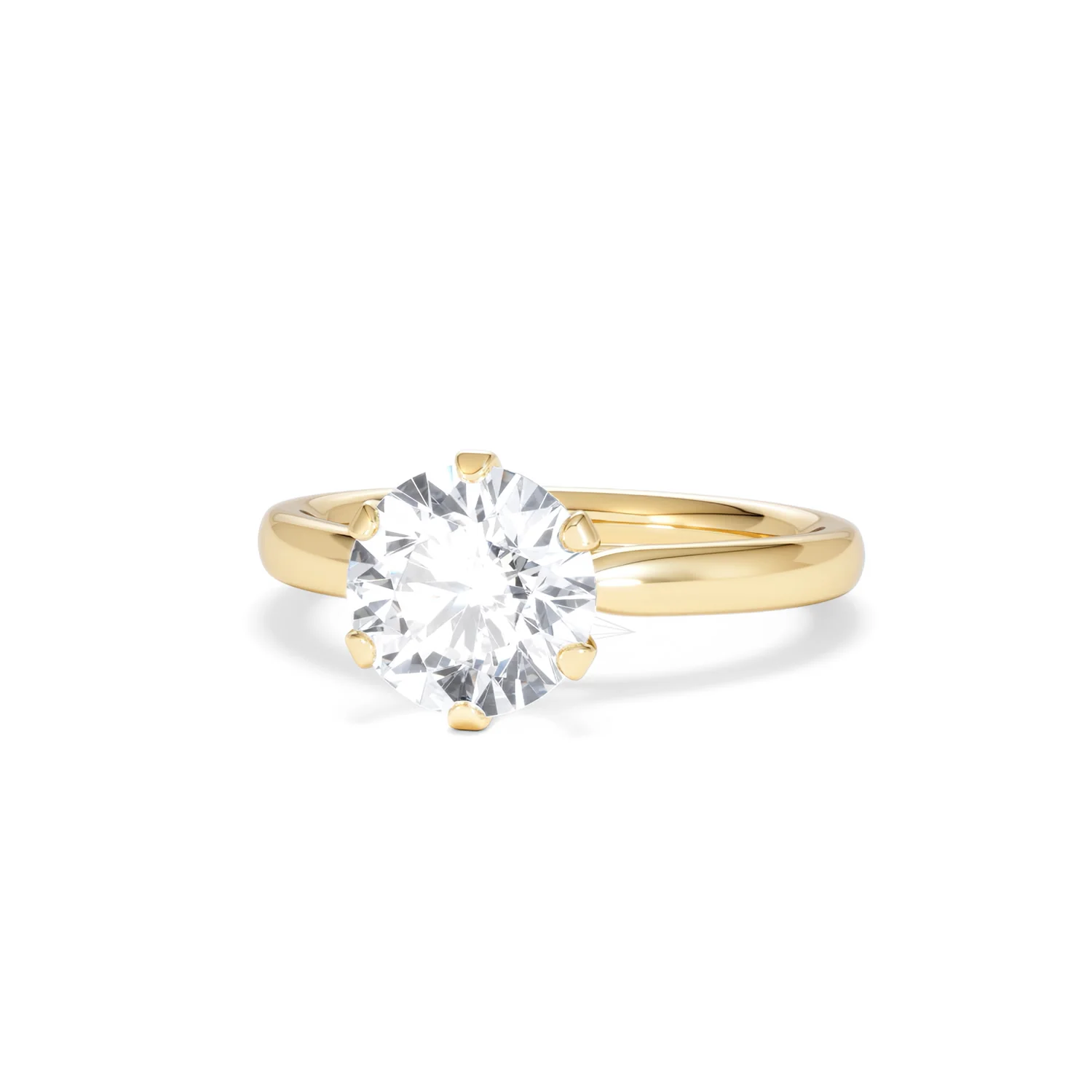 2 Carat Diamond Engagement Ring Low Set Chloe Lab F/VS1 18K Gold - Image 85