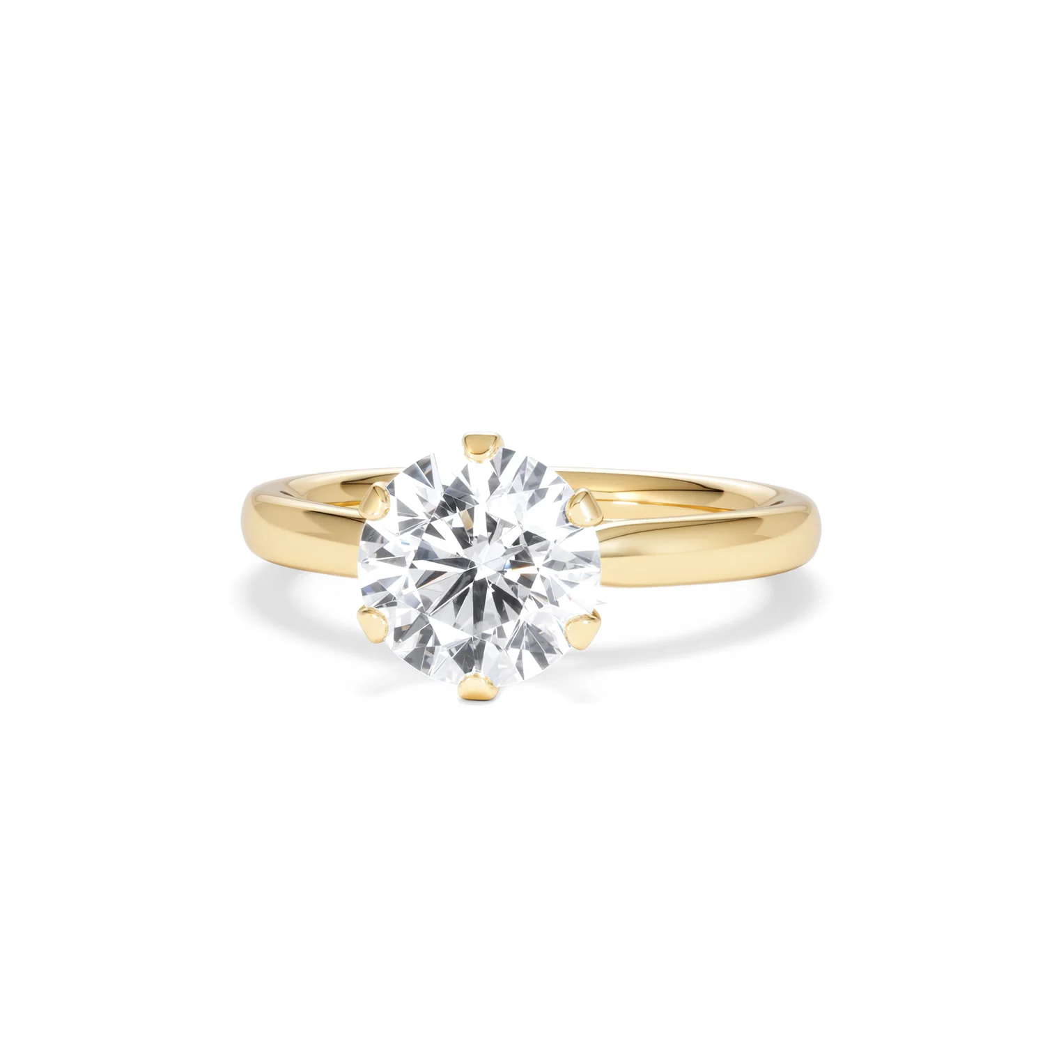 2 Carat Diamond Engagement Ring Low Set Chloe Lab F/VS1 18K Gold - Image 86