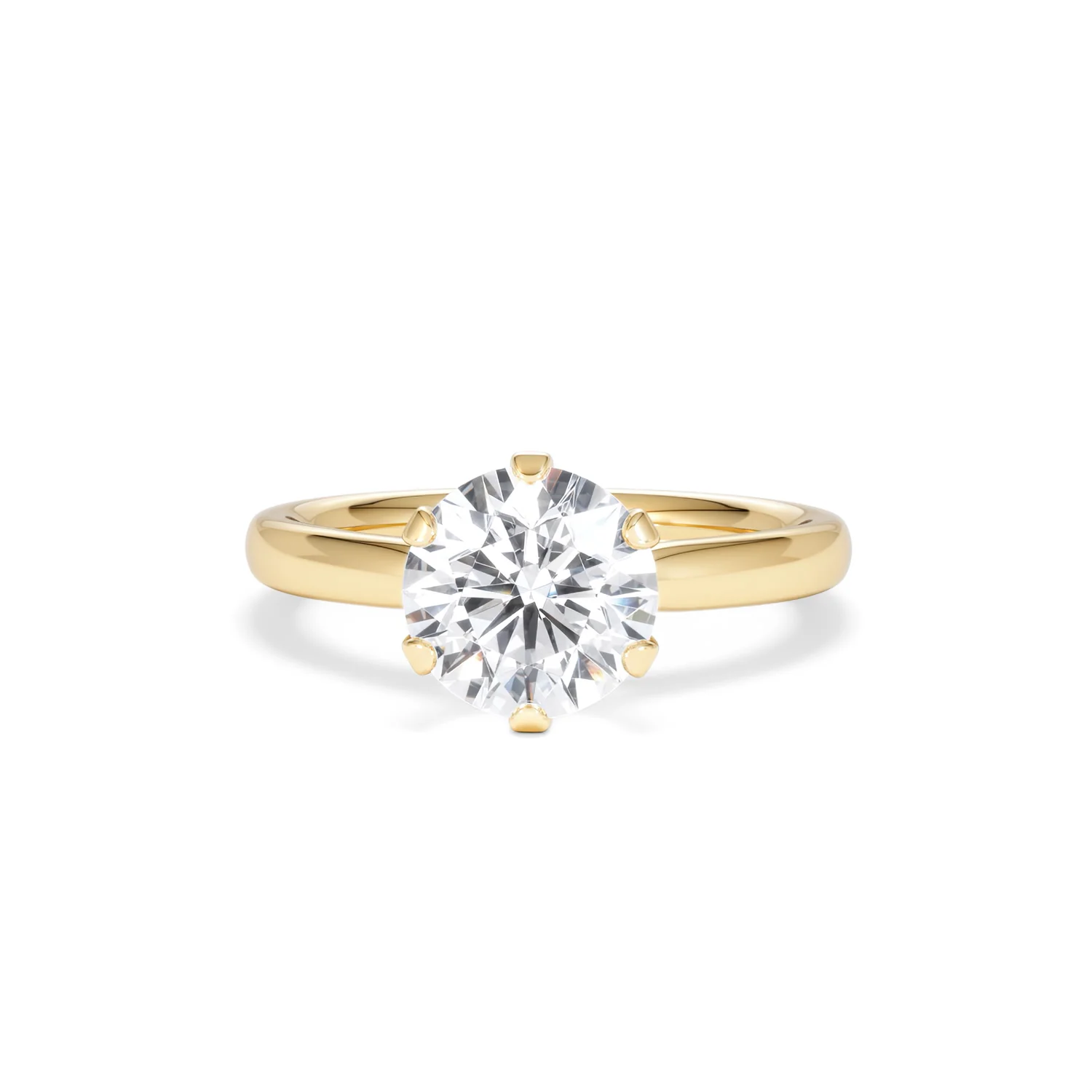 2 Carat Diamond Engagement Ring Low Set Chloe Lab F/VS1 18K Gold - Image 87