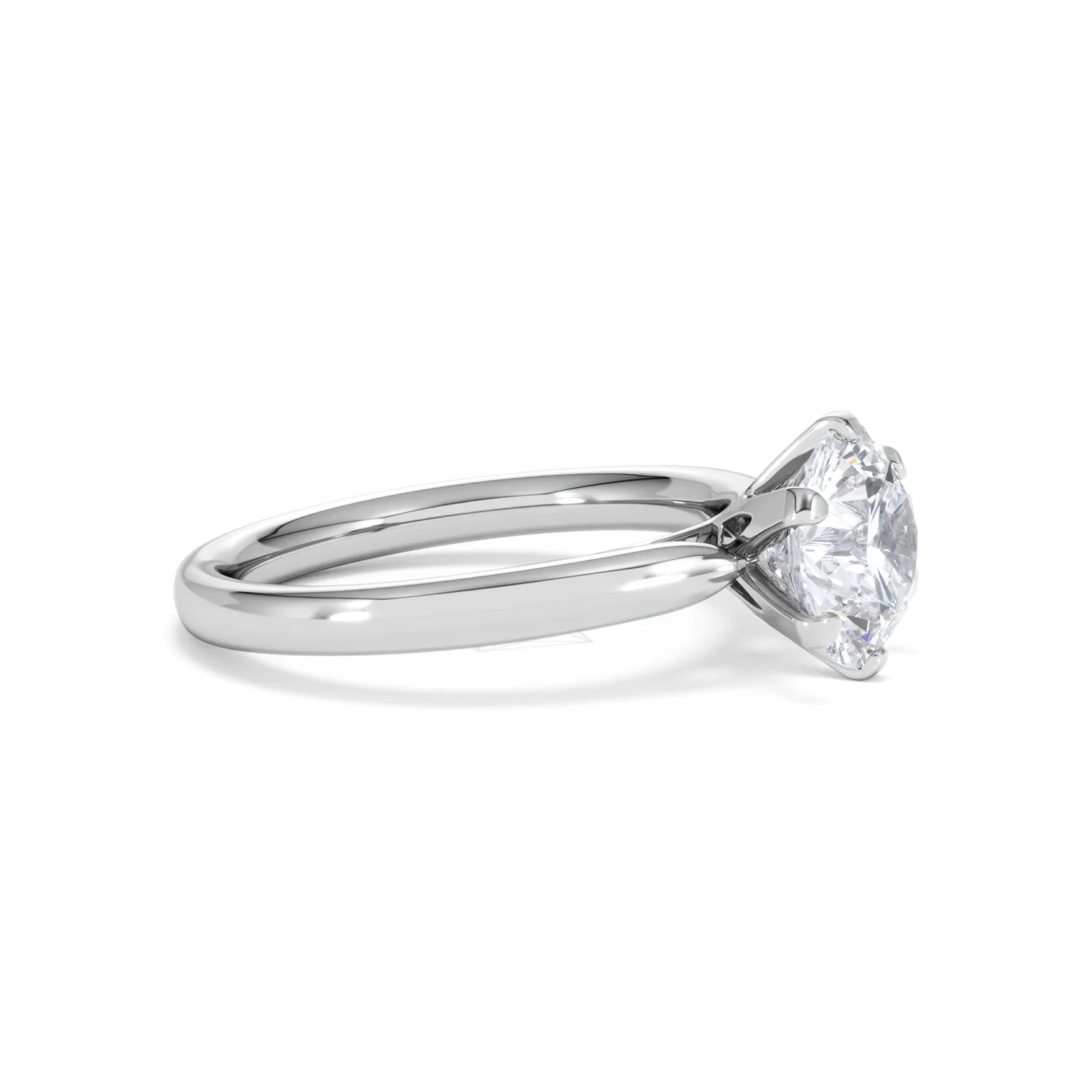 2 Carat Diamond Engagement Ring Low Set Chloe Lab F/VS1 18K White Gold - Image 22