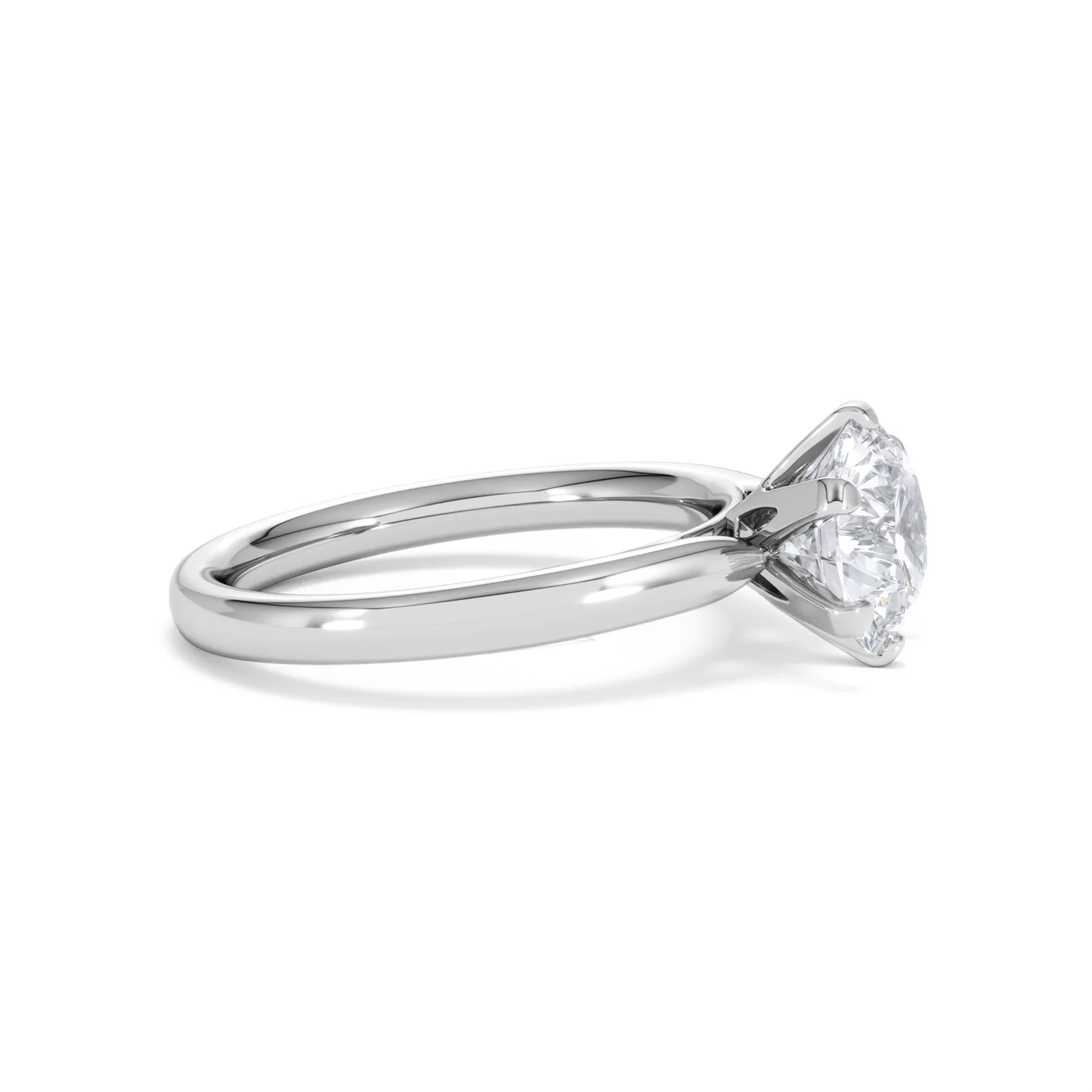 2 Carat Diamond Engagement Ring Low Set Chloe Lab F/VS1 18K White Gold - Image 24