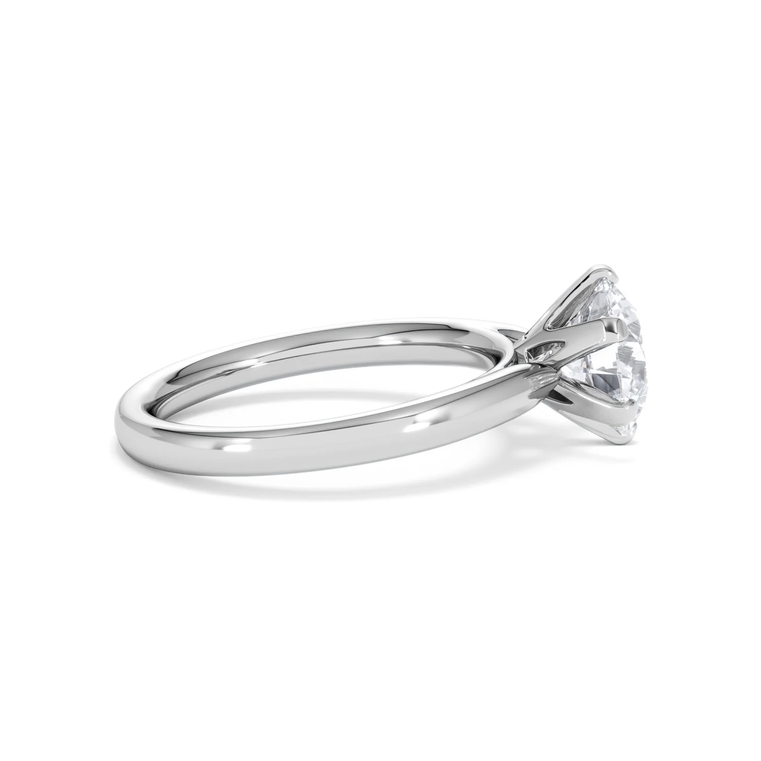 2 Carat Diamond Engagement Ring Low Set Chloe Lab F/VS1 18K White Gold - Image 28