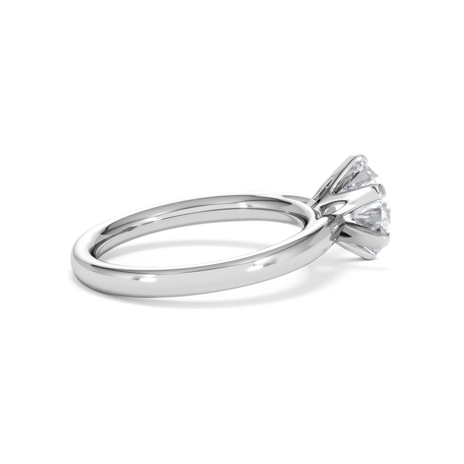 2 Carat Diamond Engagement Ring Low Set Chloe Lab F/VS1 18K White Gold - Image 32
