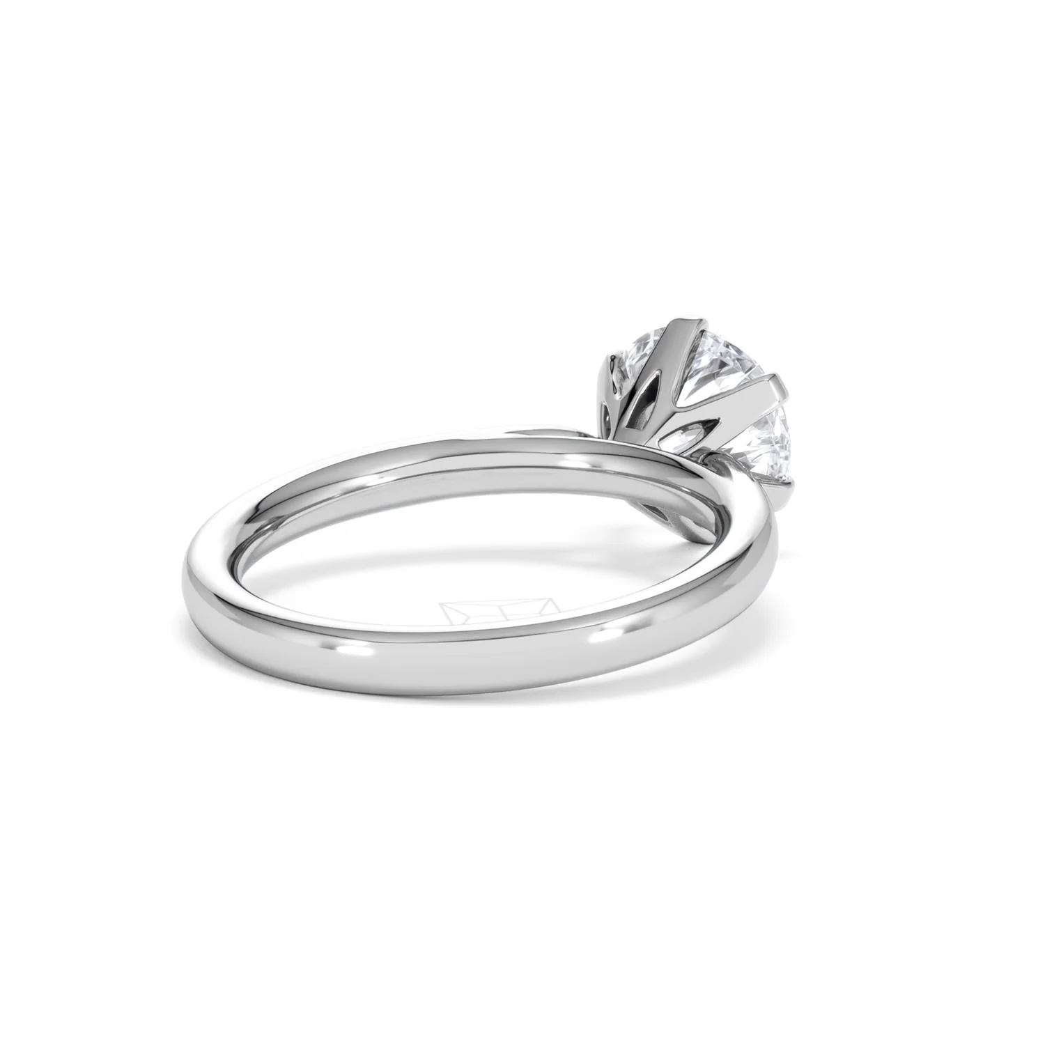 2 Carat Diamond Engagement Ring Low Set Chloe Lab F/VS1 18K White Gold - Image 40