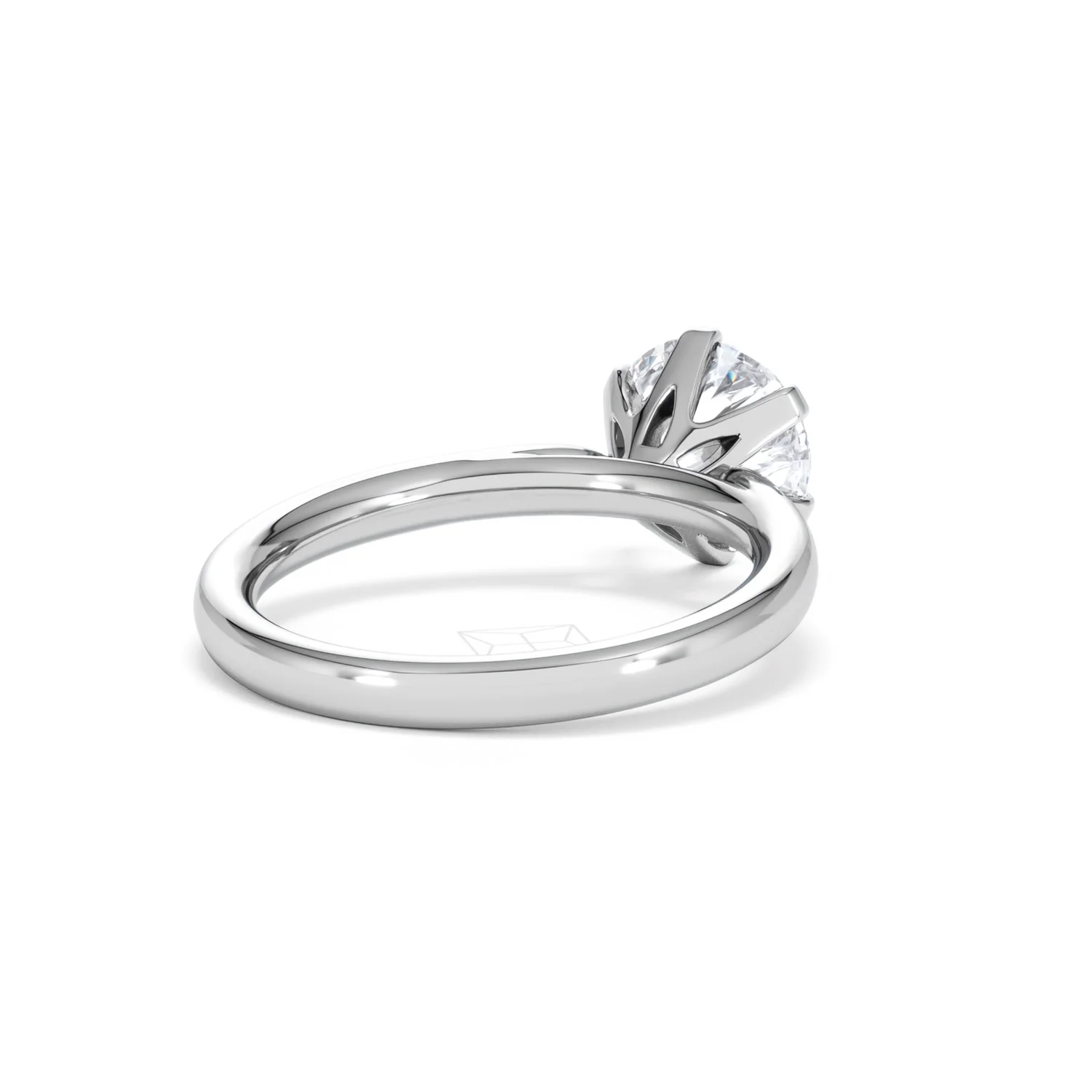 2 Carat Diamond Engagement Ring Low Set Chloe Lab F/VS1 18K White Gold - Image 41