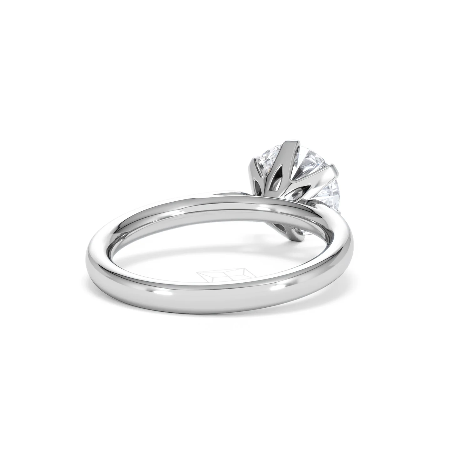 2 Carat Diamond Engagement Ring Low Set Chloe Lab F/VS1 18K White Gold - Image 42