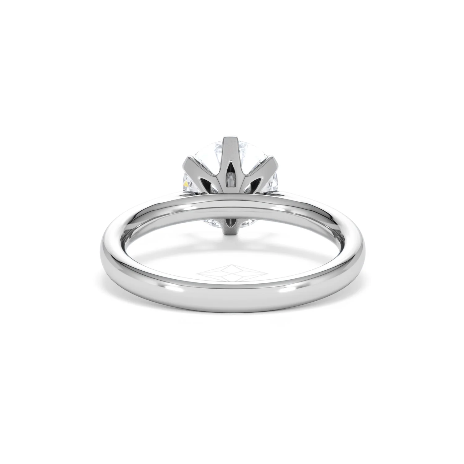 2 Carat Diamond Engagement Ring Low Set Chloe Lab F/VS1 18K White Gold - Image 48