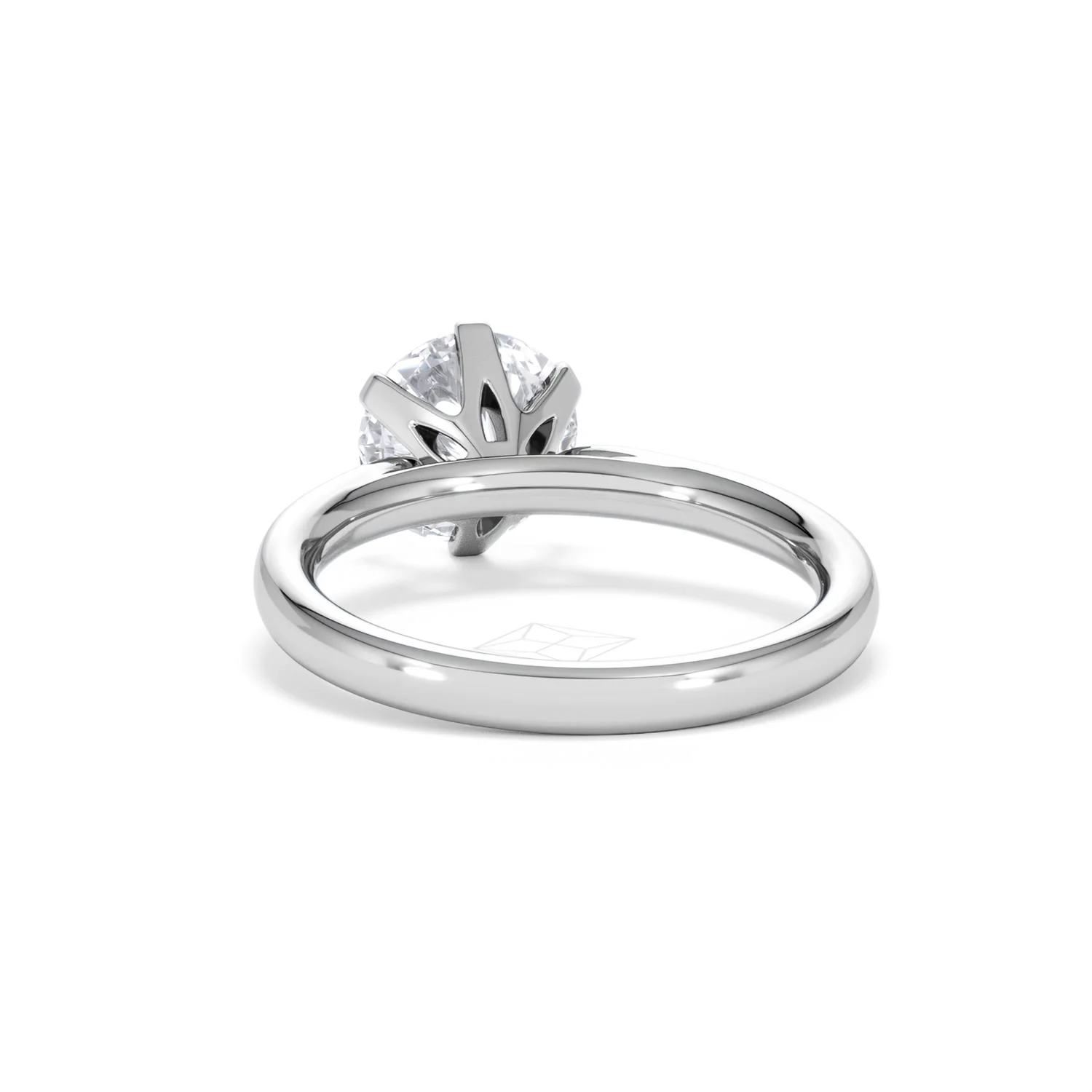 2 Carat Diamond Engagement Ring Low Set Chloe Lab F/VS1 18K White Gold - Image 51
