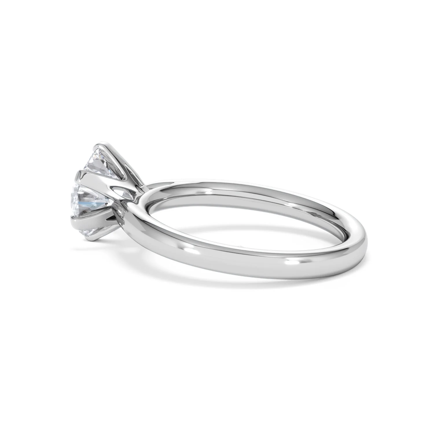 2 Carat Diamond Engagement Ring Low Set Chloe Lab F/VS1 18K White Gold - Image 63