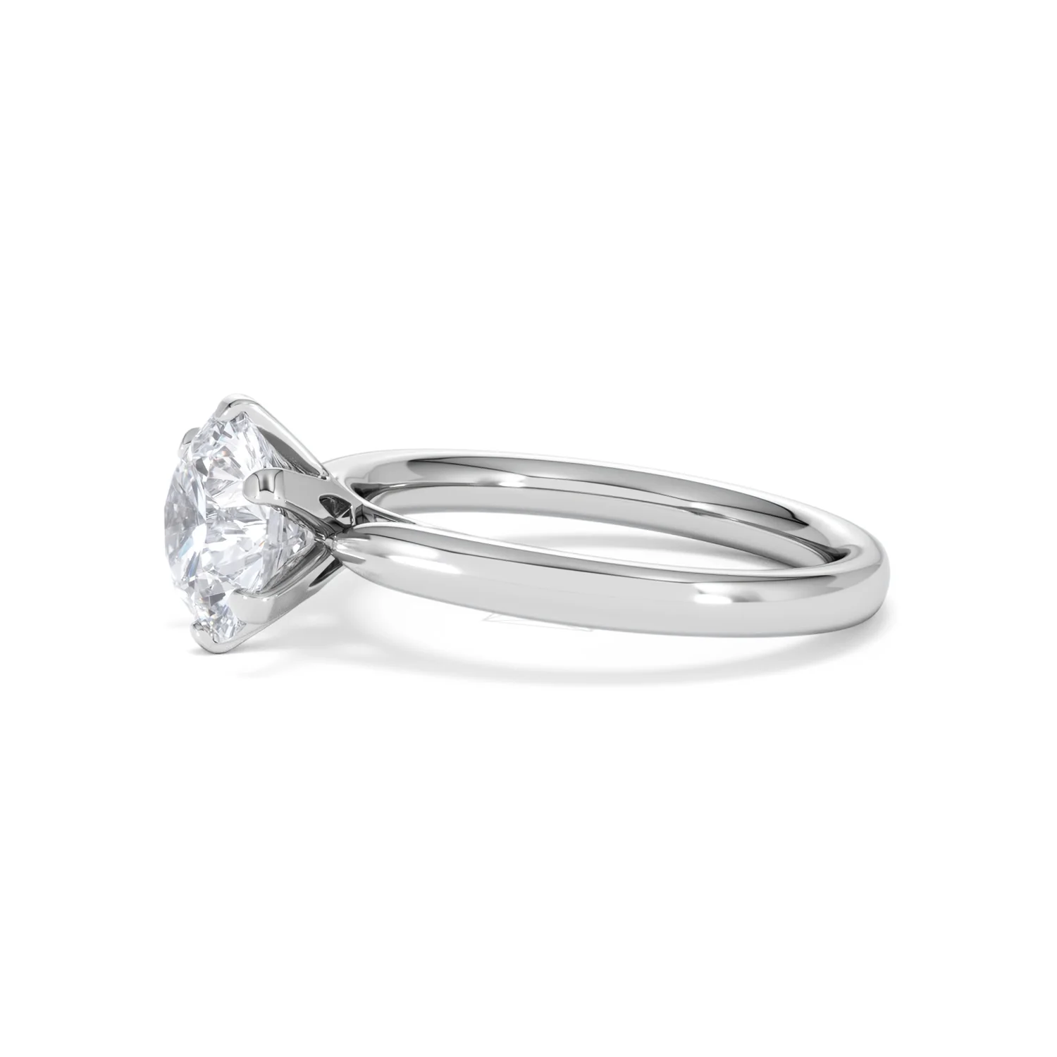 2 Carat Diamond Engagement Ring Low Set Chloe Lab F/VS1 18K White Gold - Image 73