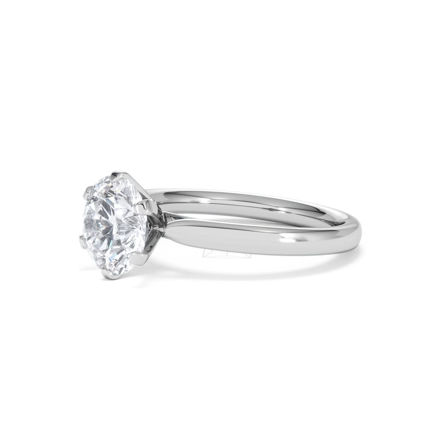 2 Carat Diamond Engagement Ring Low Set Chloe Lab F/VS1 18K White Gold - Image 77