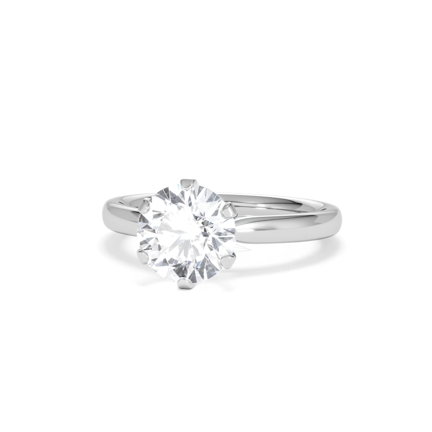 2 Carat Diamond Engagement Ring Low Set Chloe Lab F/VS1 18K White Gold - Image 85