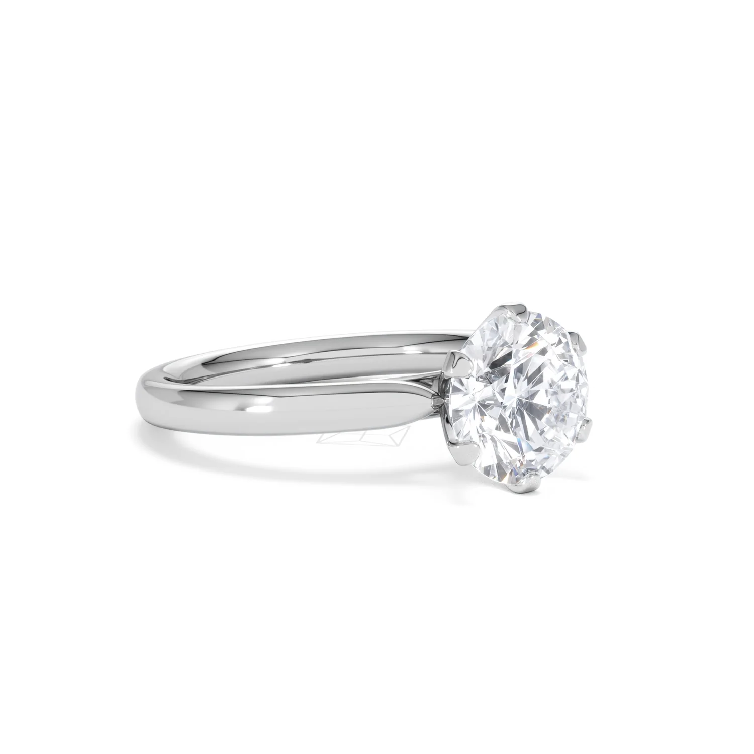 2 Carat Diamond Engagement Ring Low Set Chloe Lab F/VS1 Platinum - Image 16