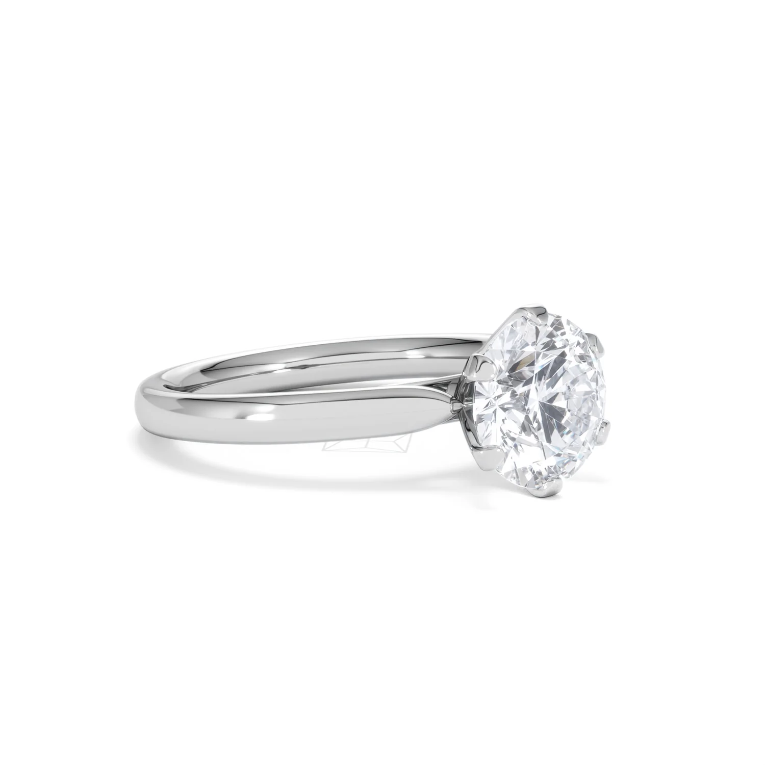 2 Carat Diamond Engagement Ring Low Set Chloe Lab F/VS1 Platinum - Image 17