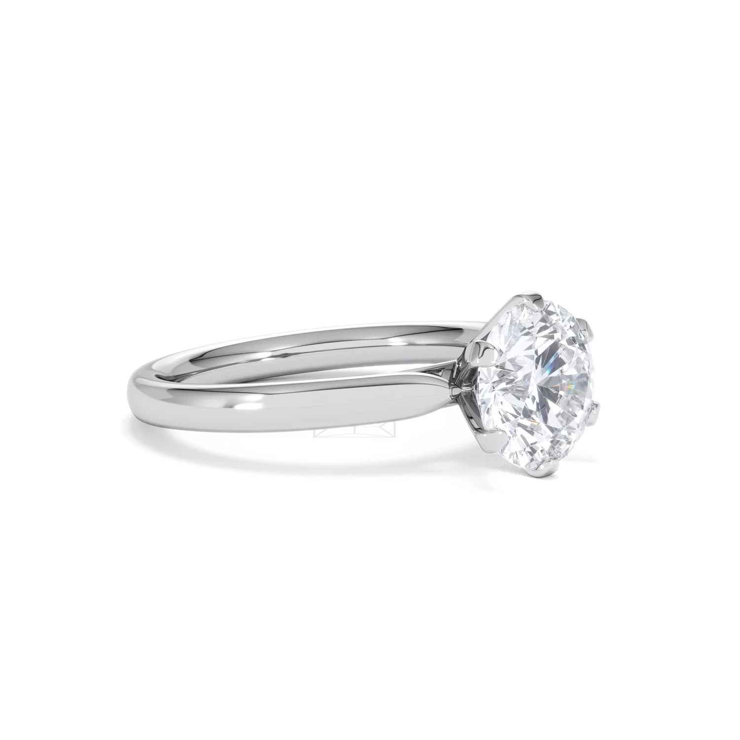 2 Carat Diamond Engagement Ring Low Set Chloe Lab F/VS1 Platinum - Image 18