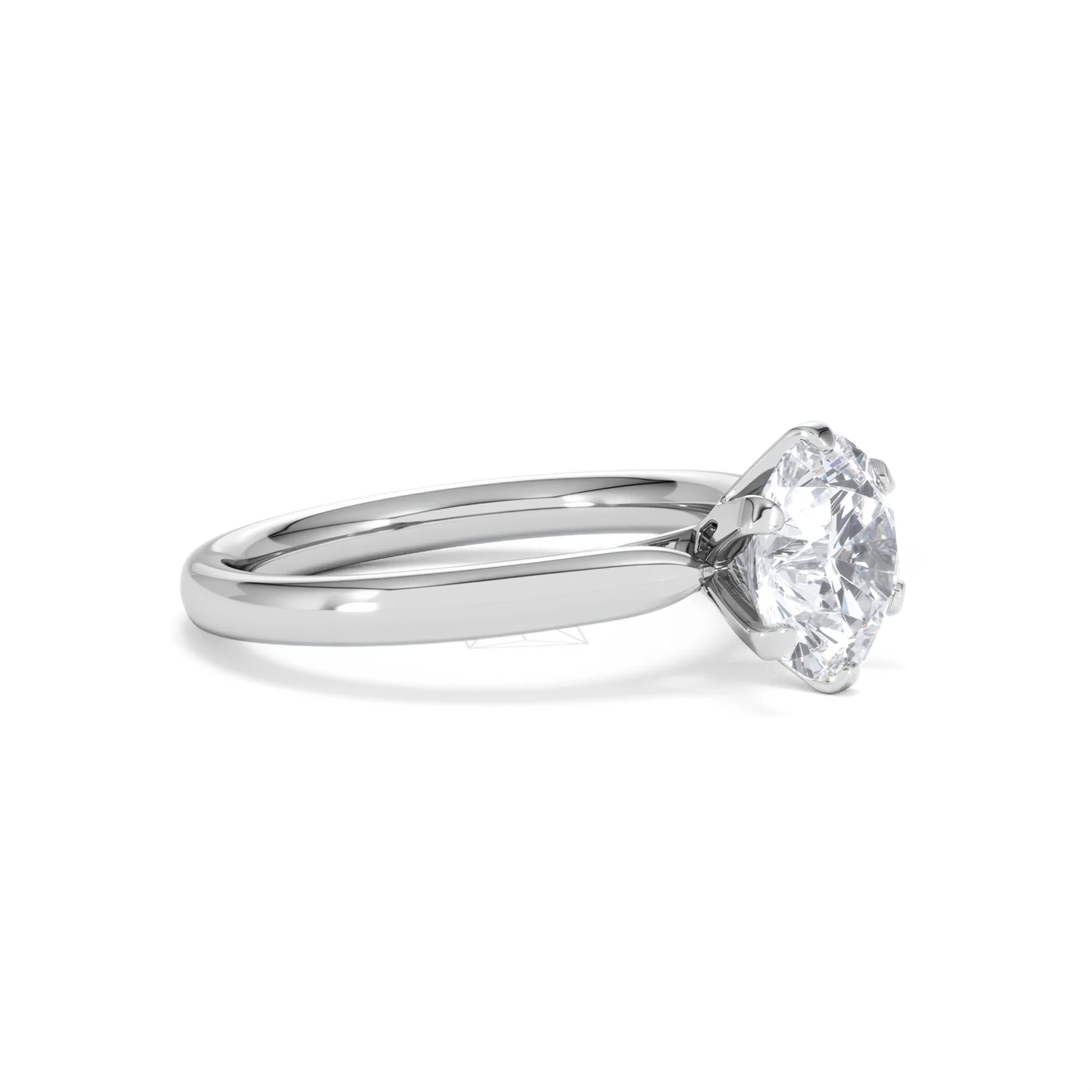 2 Carat Diamond Engagement Ring Low Set Chloe Lab F/VS1 Platinum - Image 20