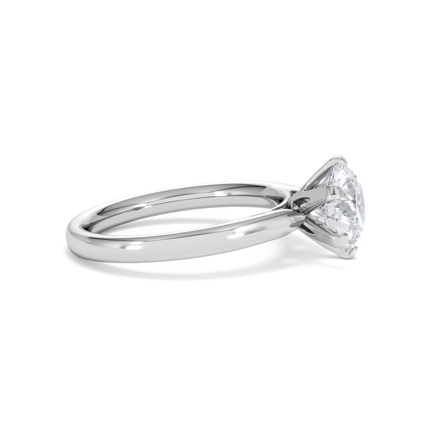 2 Carat Diamond Engagement Ring Low Set Chloe Lab F/VS1 Platinum - Image 25