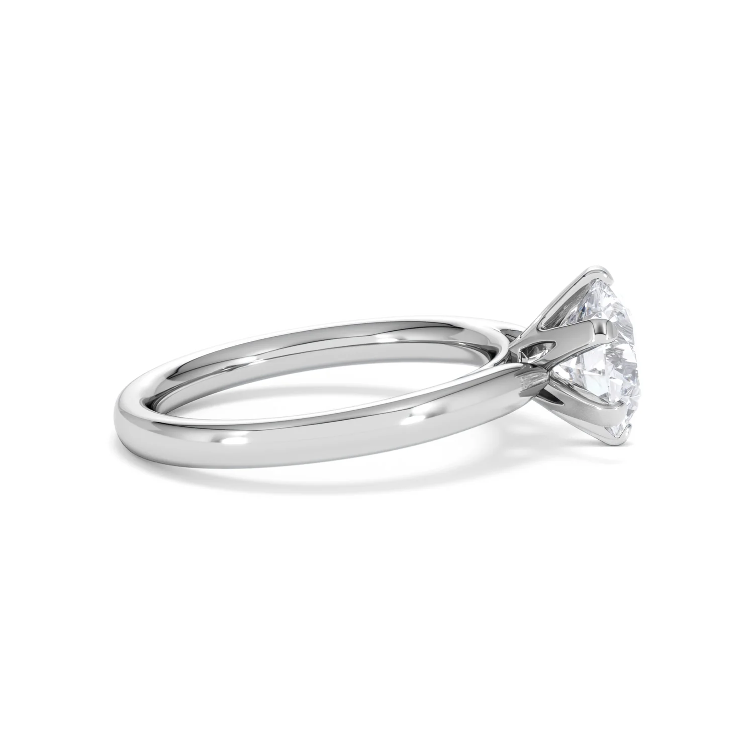 2 Carat Diamond Engagement Ring Low Set Chloe Lab F/VS1 Platinum - Image 27