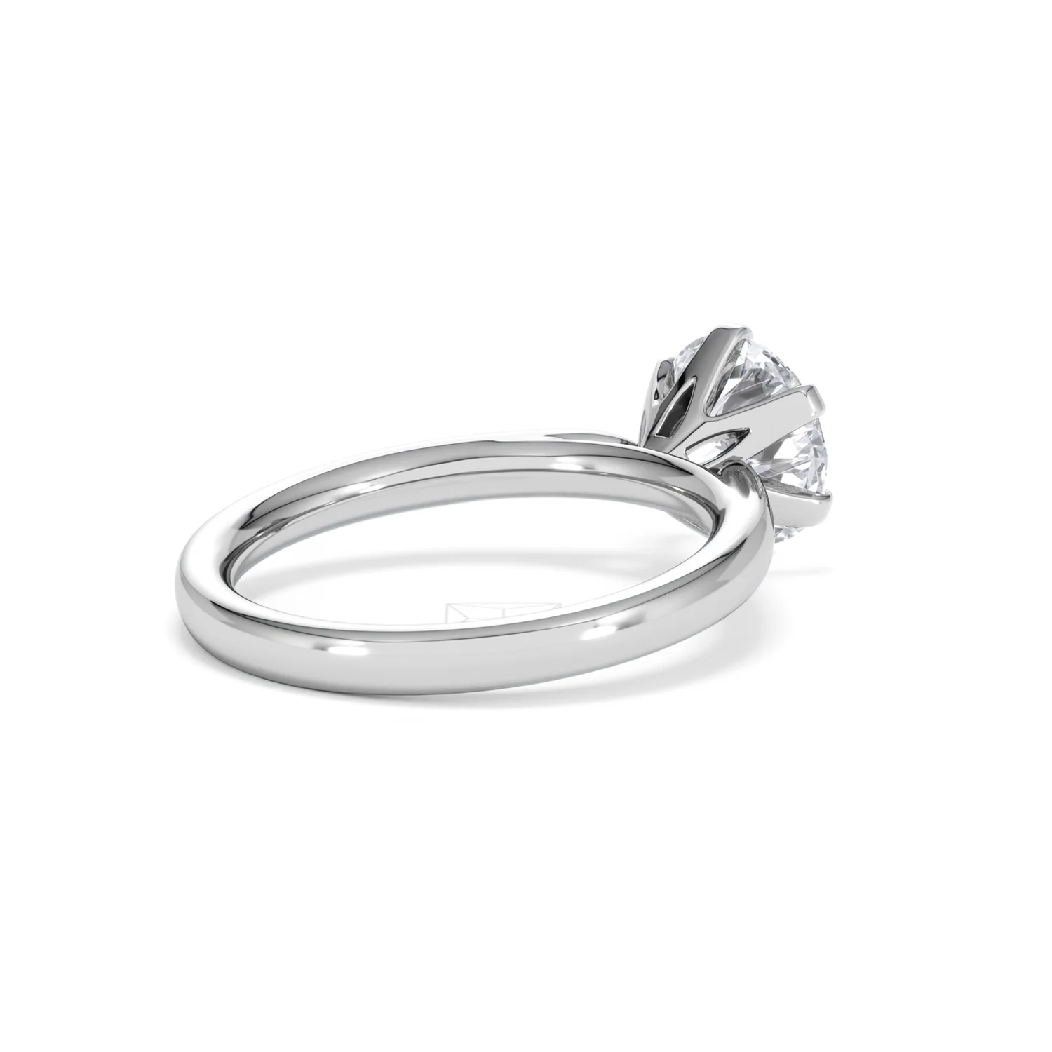 2 Carat Diamond Engagement Ring Low Set Chloe Lab F/VS1 Platinum - Image 38