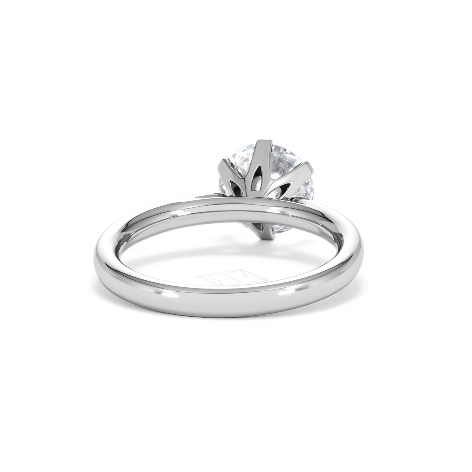 2 Carat Diamond Engagement Ring Low Set Chloe Lab F/VS1 Platinum - Image 45
