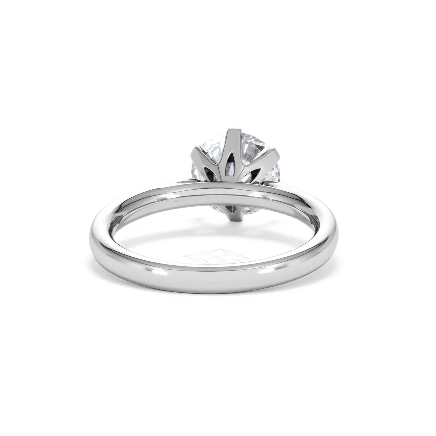 2 Carat Diamond Engagement Ring Low Set Chloe Lab F/VS1 Platinum - Image 46