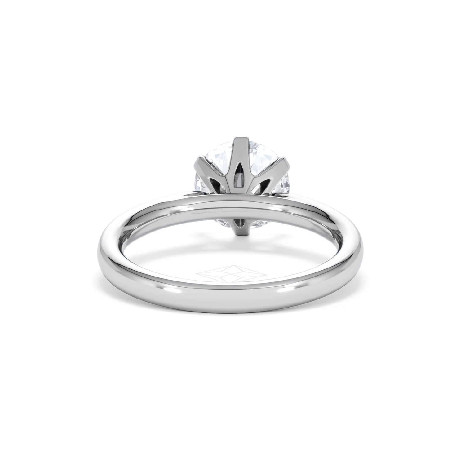 2 Carat Diamond Engagement Ring Low Set Chloe Lab F/VS1 Platinum - Image 47
