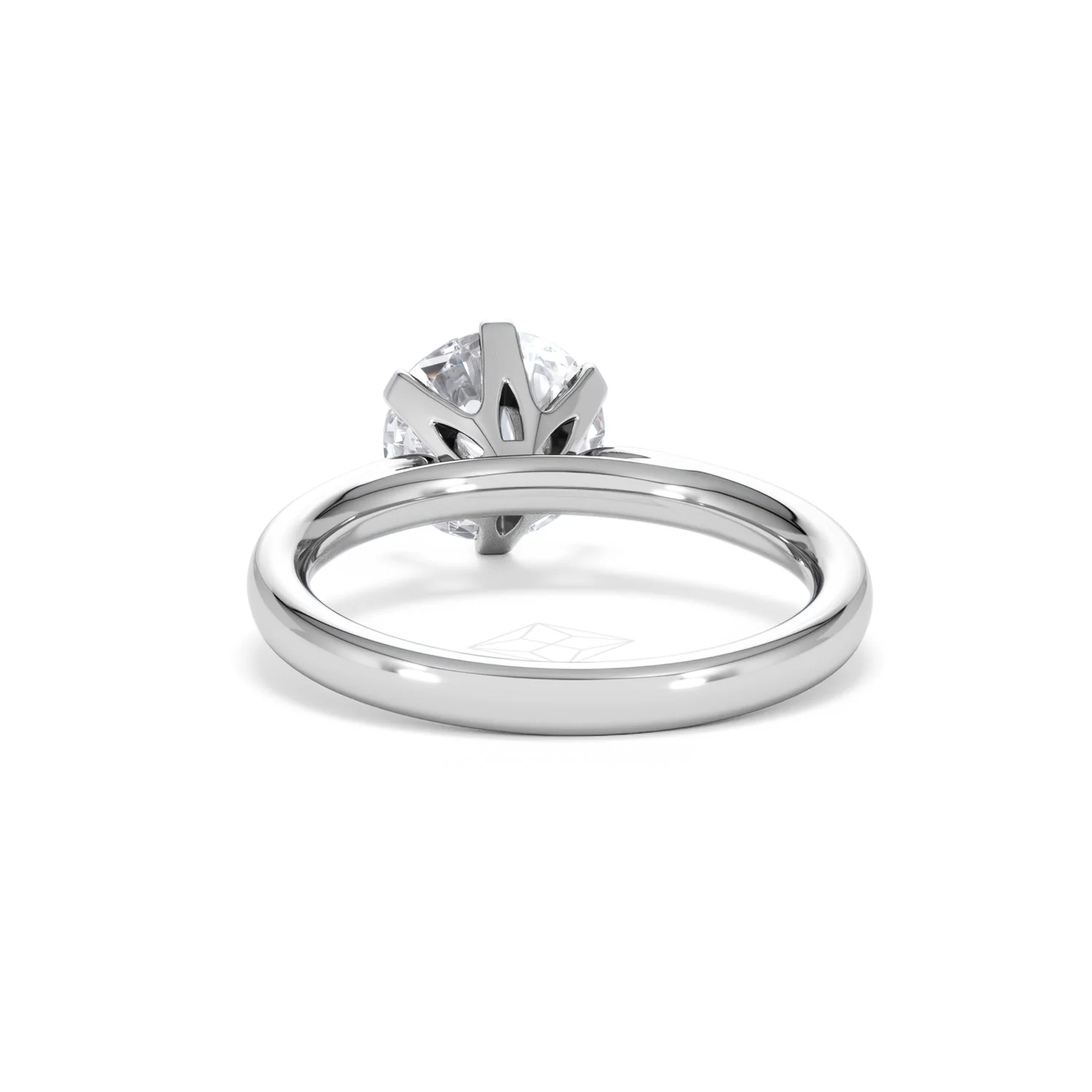 2 Carat Diamond Engagement Ring Low Set Chloe Lab F/VS1 Platinum - Image 50
