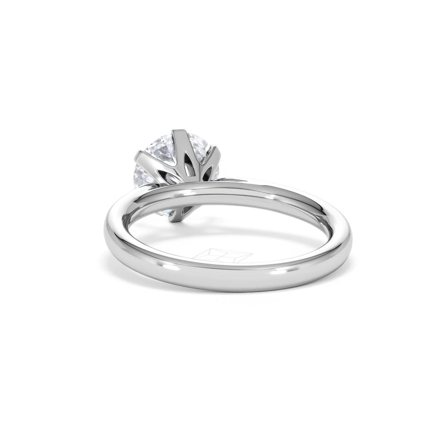2 Carat Diamond Engagement Ring Low Set Chloe Lab F/VS1 Platinum - Image 52