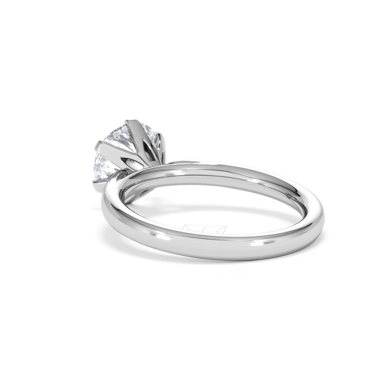 2 Carat Diamond Engagement Ring Low Set Chloe Lab F/VS1 Platinum - Image 56
