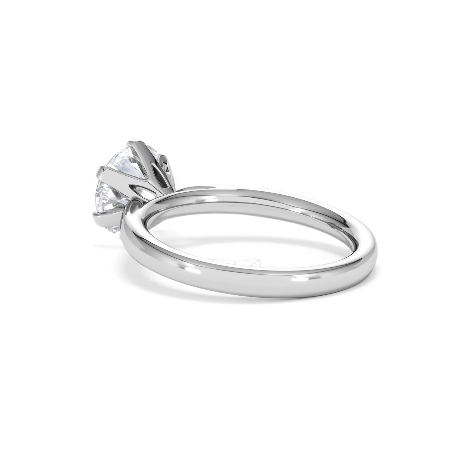 2 Carat Diamond Engagement Ring Low Set Chloe Lab F/VS1 Platinum - Image 58