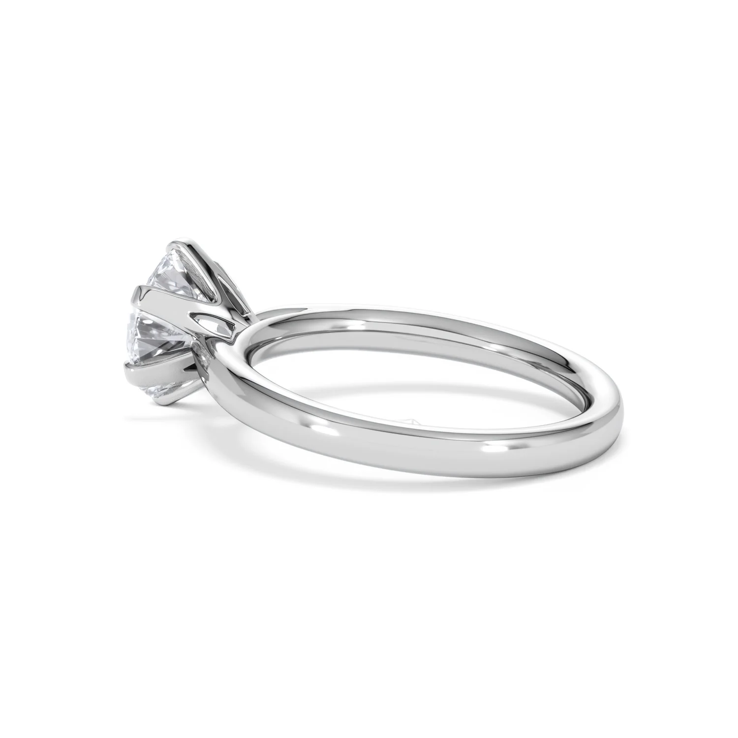 2 Carat Diamond Engagement Ring Low Set Chloe Lab F/VS1 Platinum - Image 62