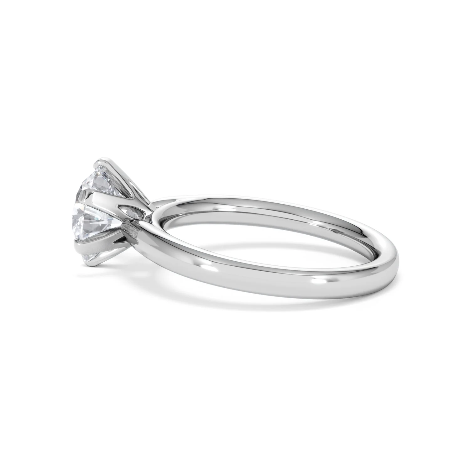 2 Carat Diamond Engagement Ring Low Set Chloe Lab F/VS1 Platinum - Image 65