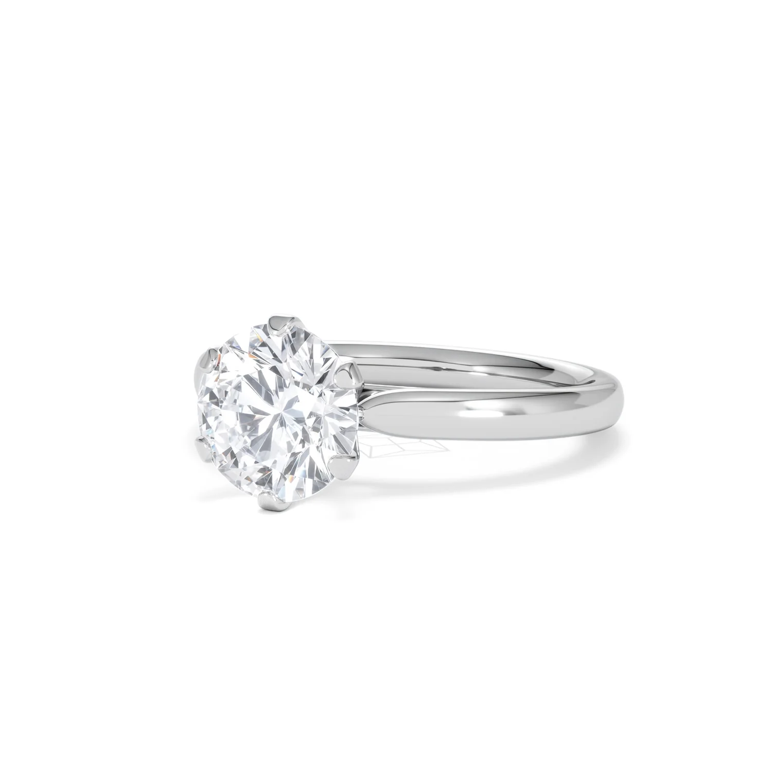 2 Carat Diamond Engagement Ring Low Set Chloe Lab F/VS1 Platinum - Image 82
