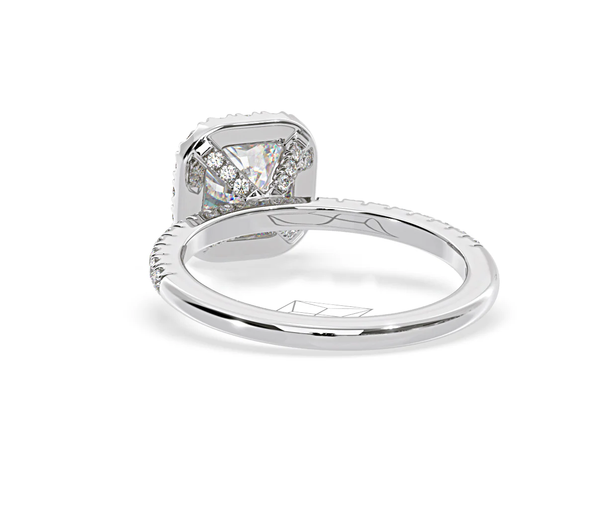 2.05ct Beatrice Lab Diamond Halo Engagement Ring 18K White Gold F/VS1 - Image 123