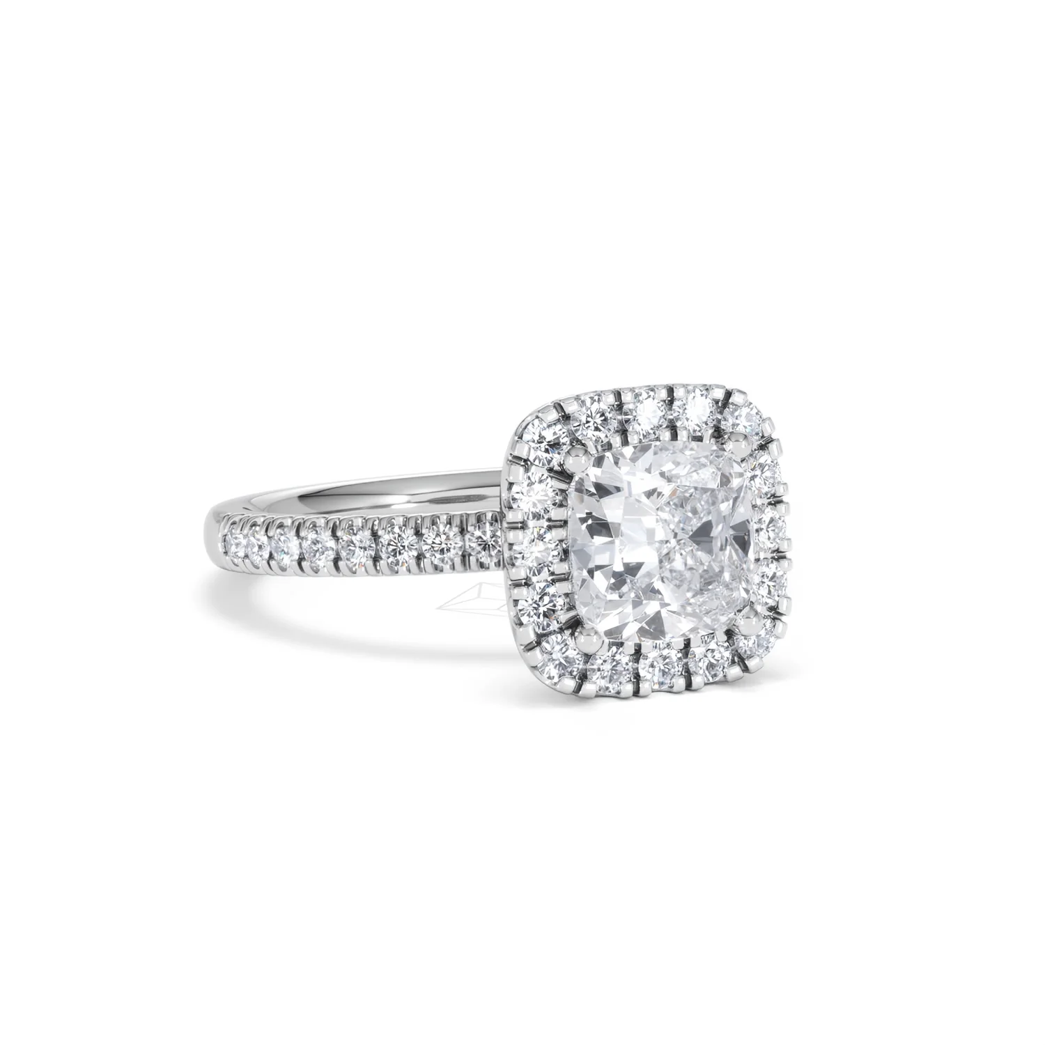 2.05ct Beatrice Lab Diamond Halo Engagement Ring 18K White Gold F/VS1 - Image 13