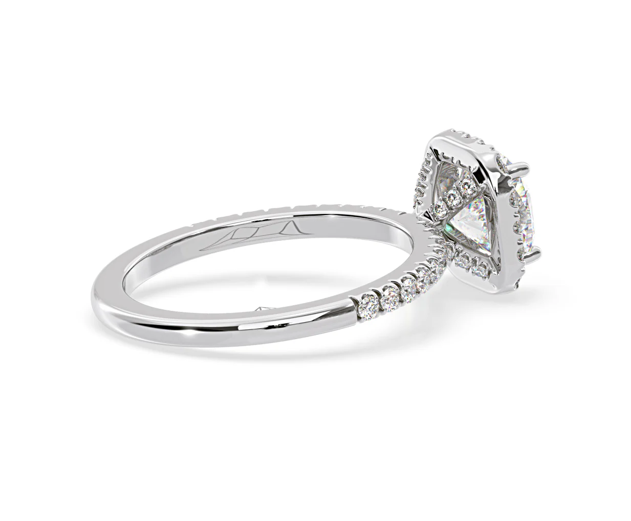 2.05ct Beatrice Lab Diamond Halo Engagement Ring 18K White Gold F/VS1 - Image 141
