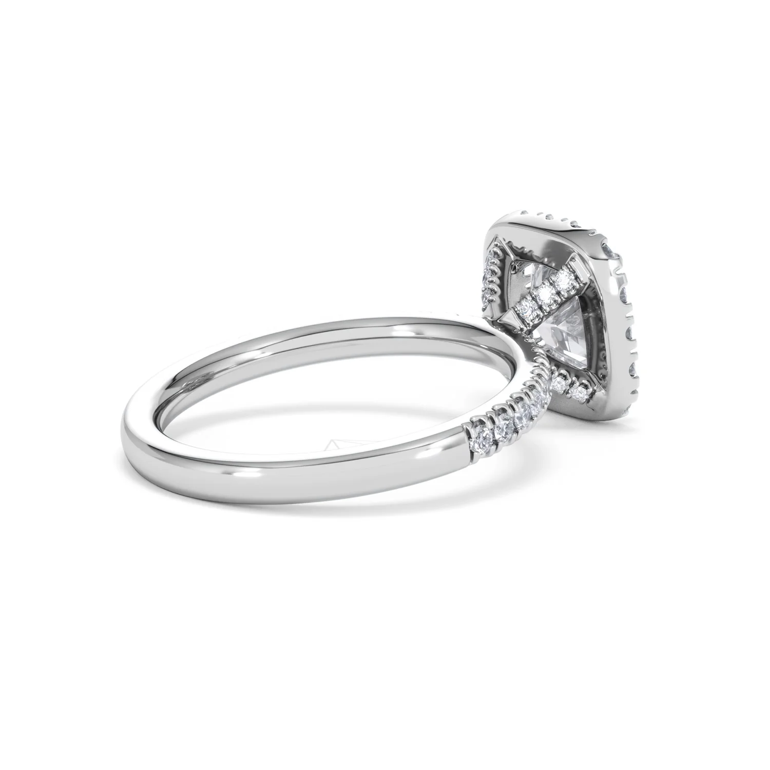 2.05ct Beatrice Lab Diamond Halo Engagement Ring 18K White Gold F/VS1 - Image 36