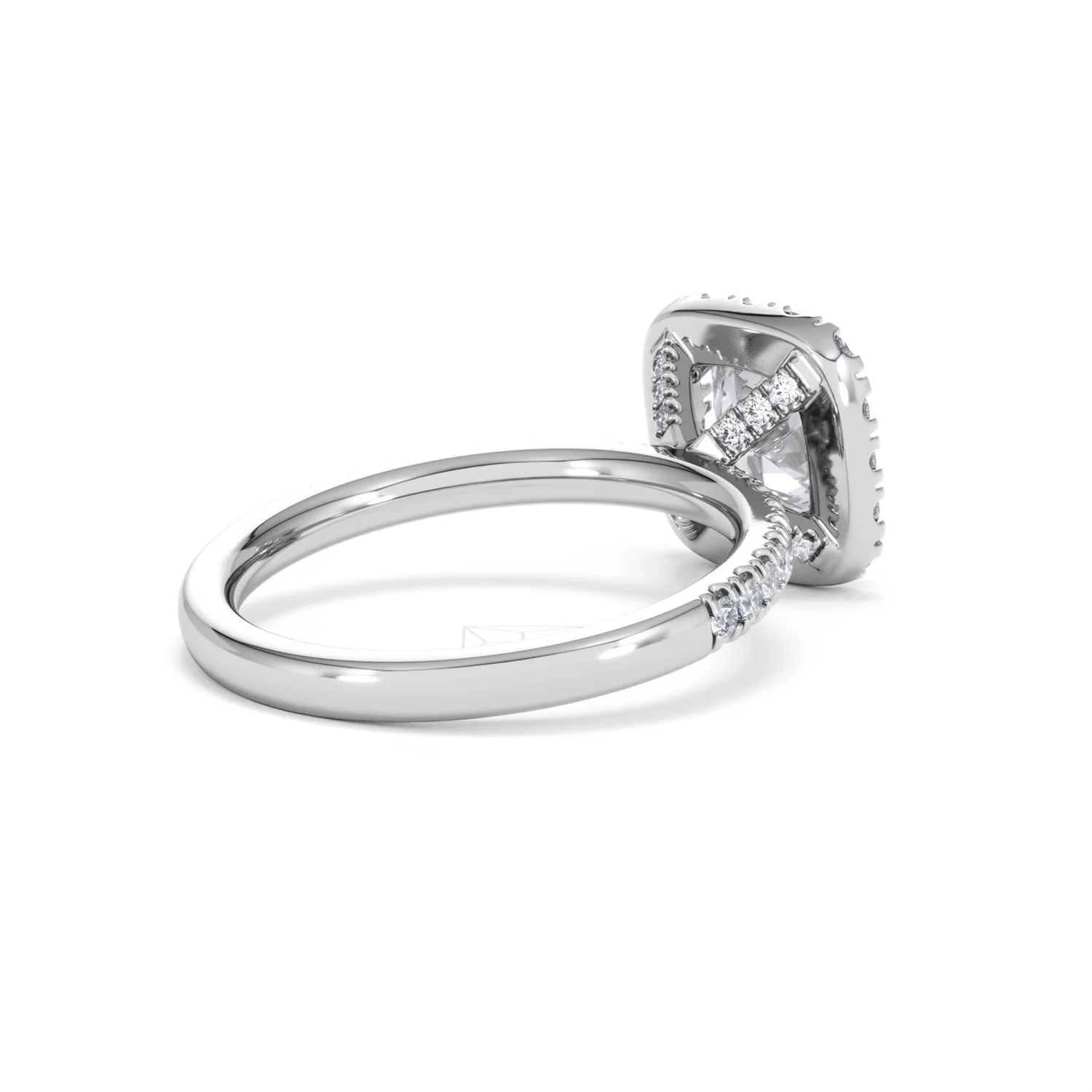 2.05ct Beatrice Lab Diamond Halo Engagement Ring 18K White Gold F/VS1 - Image 38