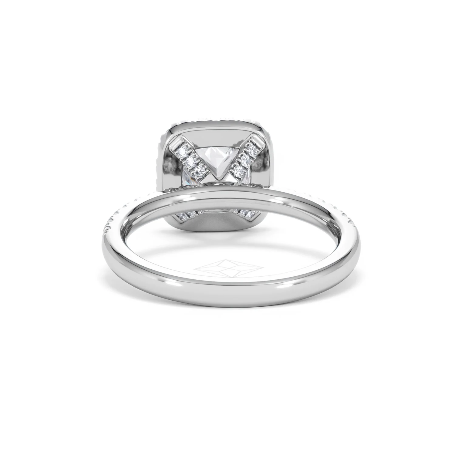 2.05ct Beatrice Lab Diamond Halo Engagement Ring 18K White Gold F/VS1 - Image 49
