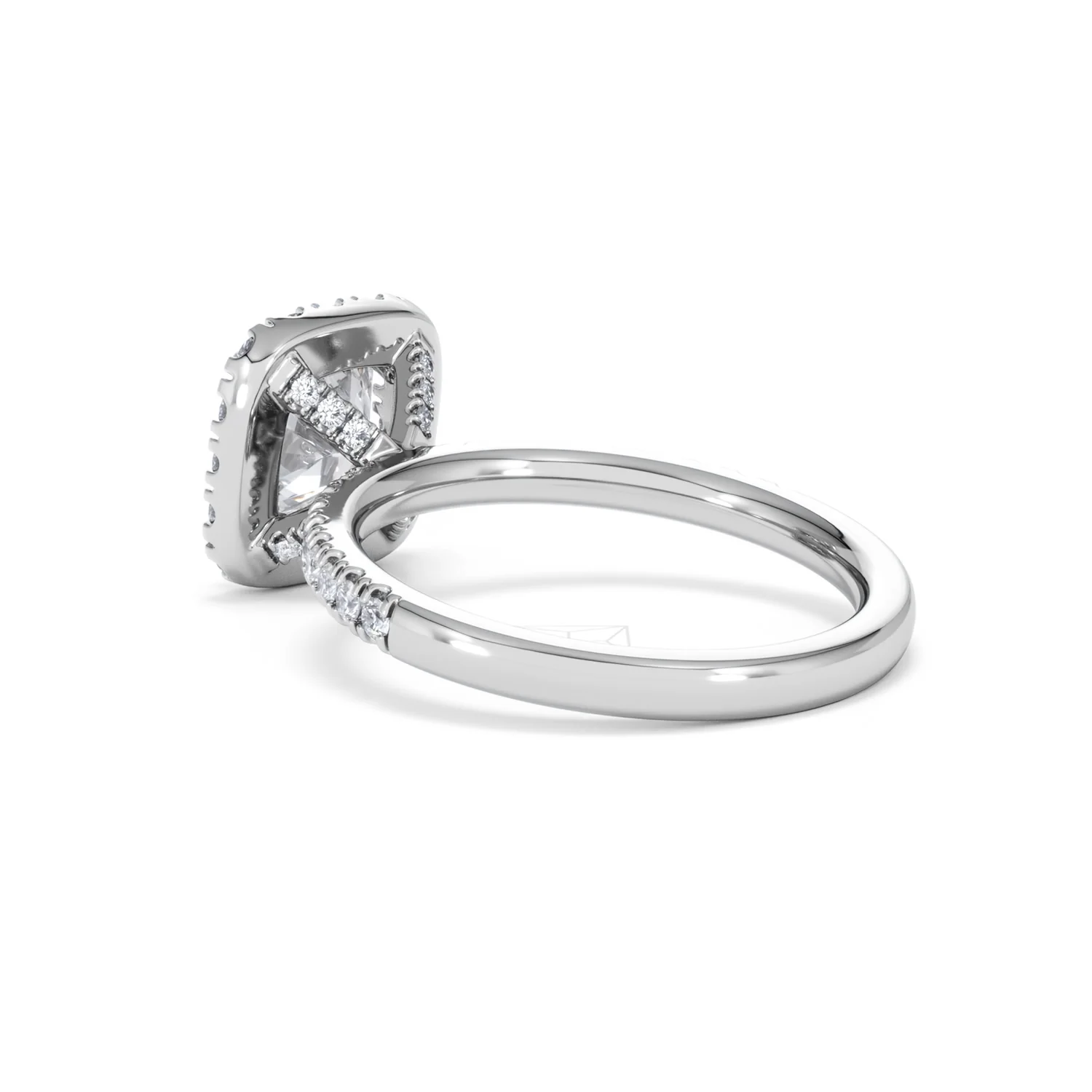 2.05ct Beatrice Lab Diamond Halo Engagement Ring 18K White Gold F/VS1 - Image 58