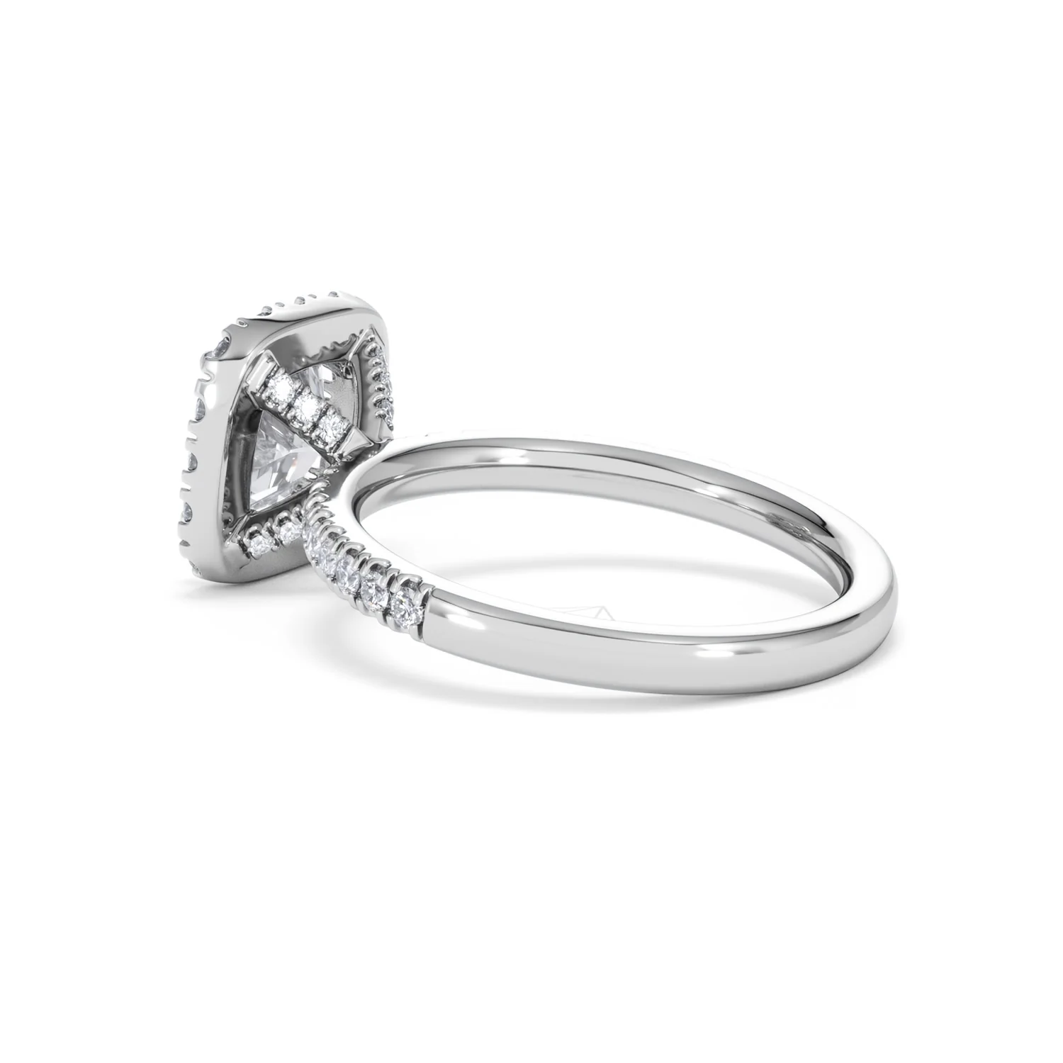 2.05ct Beatrice Lab Diamond Halo Engagement Ring 18K White Gold F/VS1 - Image 60