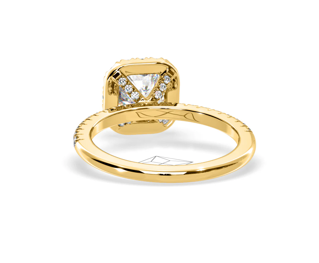 2.05ct Beatrice Lab Diamond Halo Engagement Ring in 18K Gold F/VS1 - Image 125
