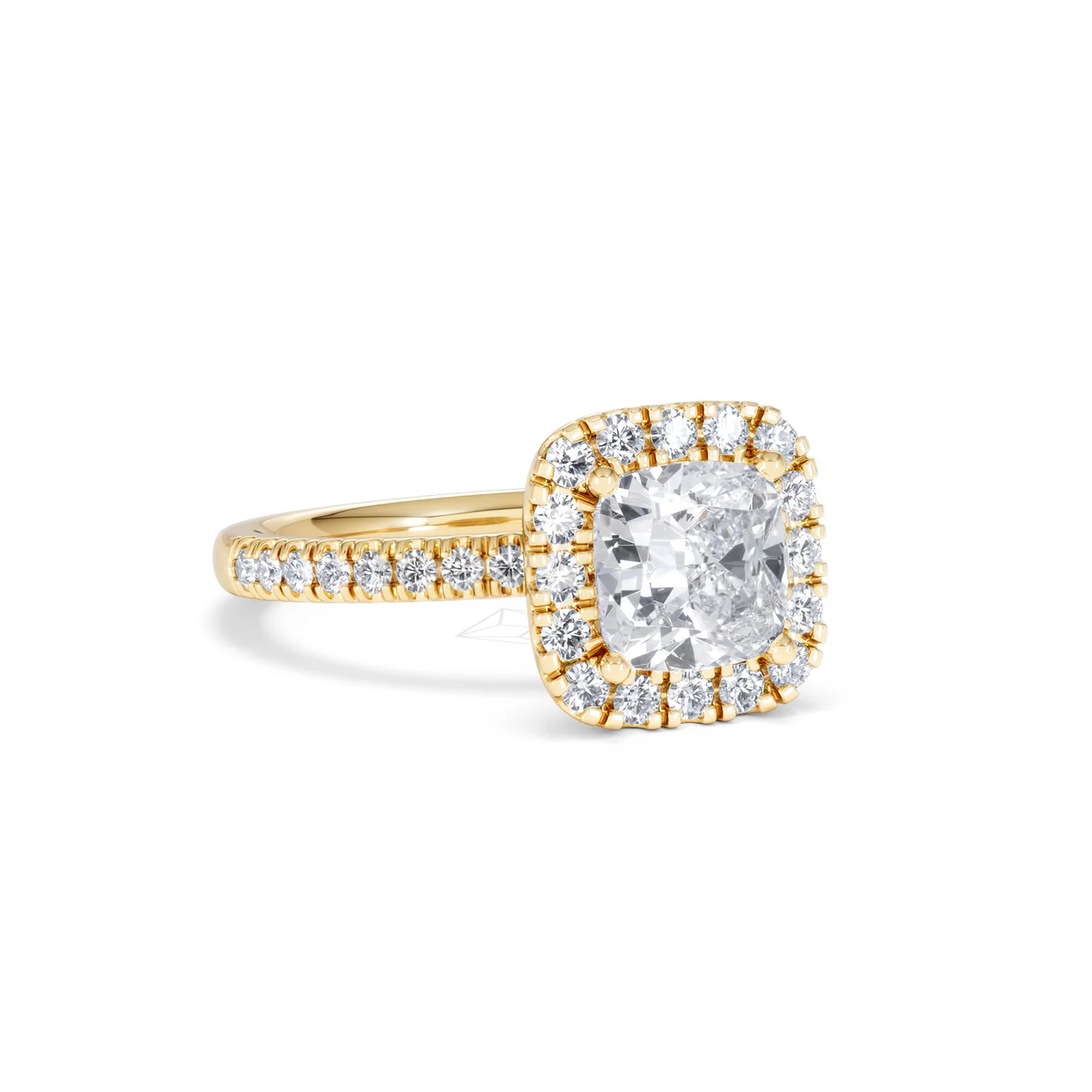 2.05ct Beatrice Lab Diamond Halo Engagement Ring in 18K Gold F/VS1 - Image 13